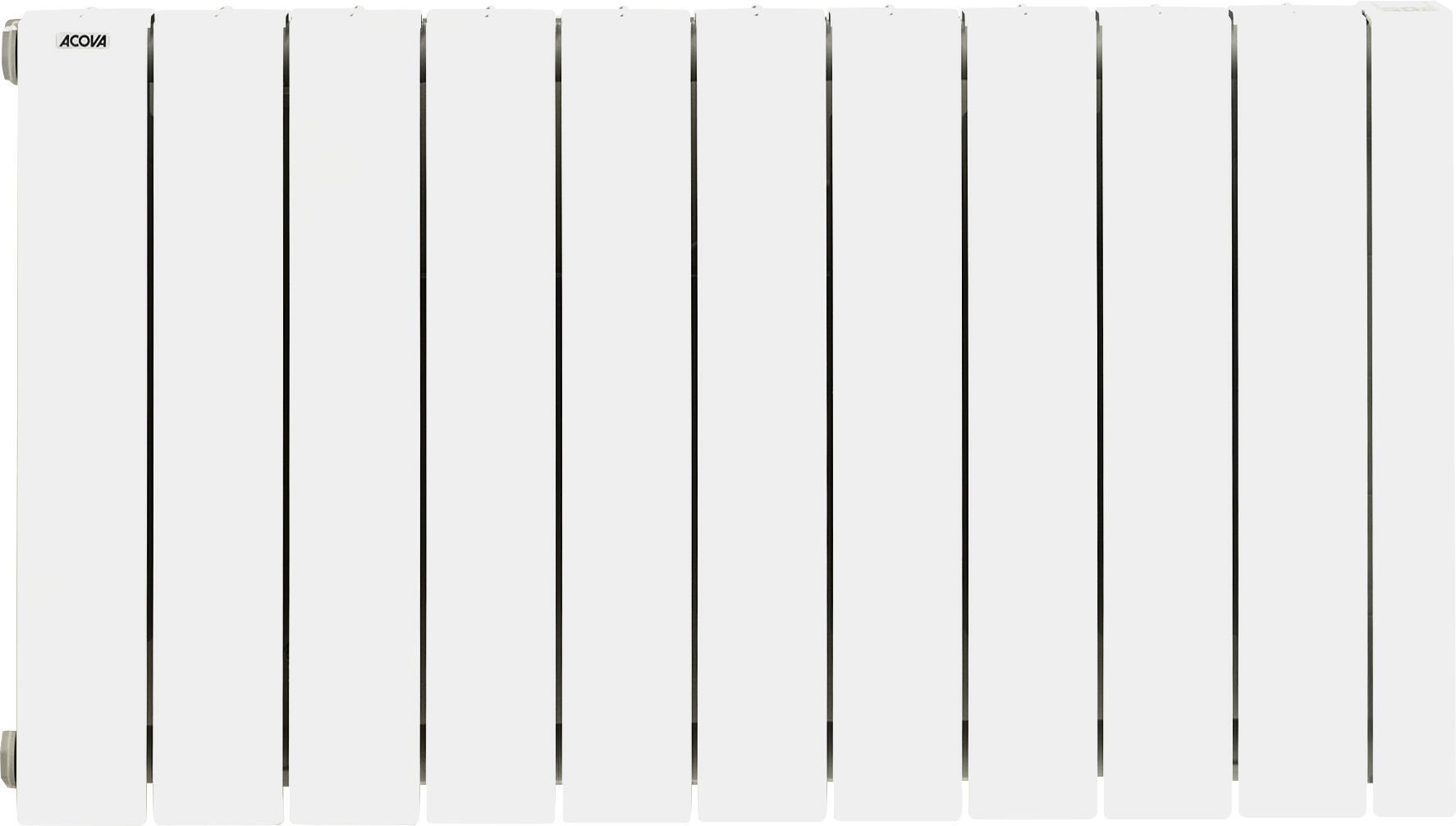 Radiateur électrique connecté à inertie fluide 2000 W Alcantara 3 blanc