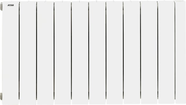 Radiateur électrique connecté à inertie fluide 2000 W Alcantara 3 blanc