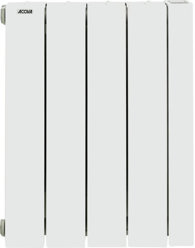 Radiateur électrique connecté à inertie fluide 750 W Alcantara 3 blanc