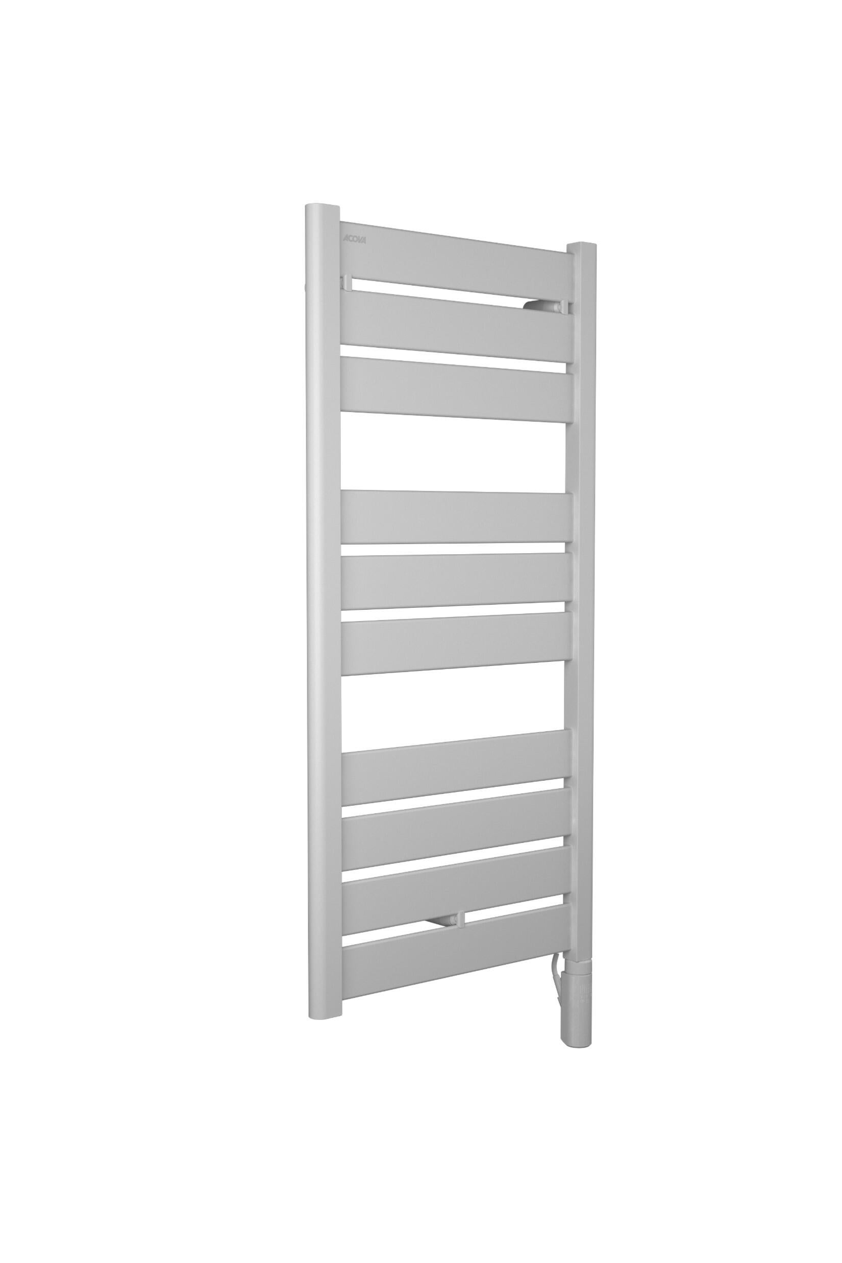 Sèche-serviettes électrique connecté à inertie fluide ACOVA 500W Madras 2 blanc - 2