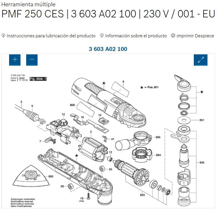 Outil multifonction BOSCH PMF 250 CES, 250 W - 8