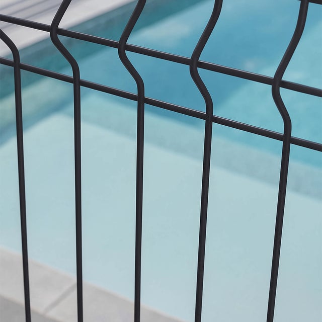 Panneau Aquaclassic pour piscine acier gris - 7016, H.1.306 x l.200 cm