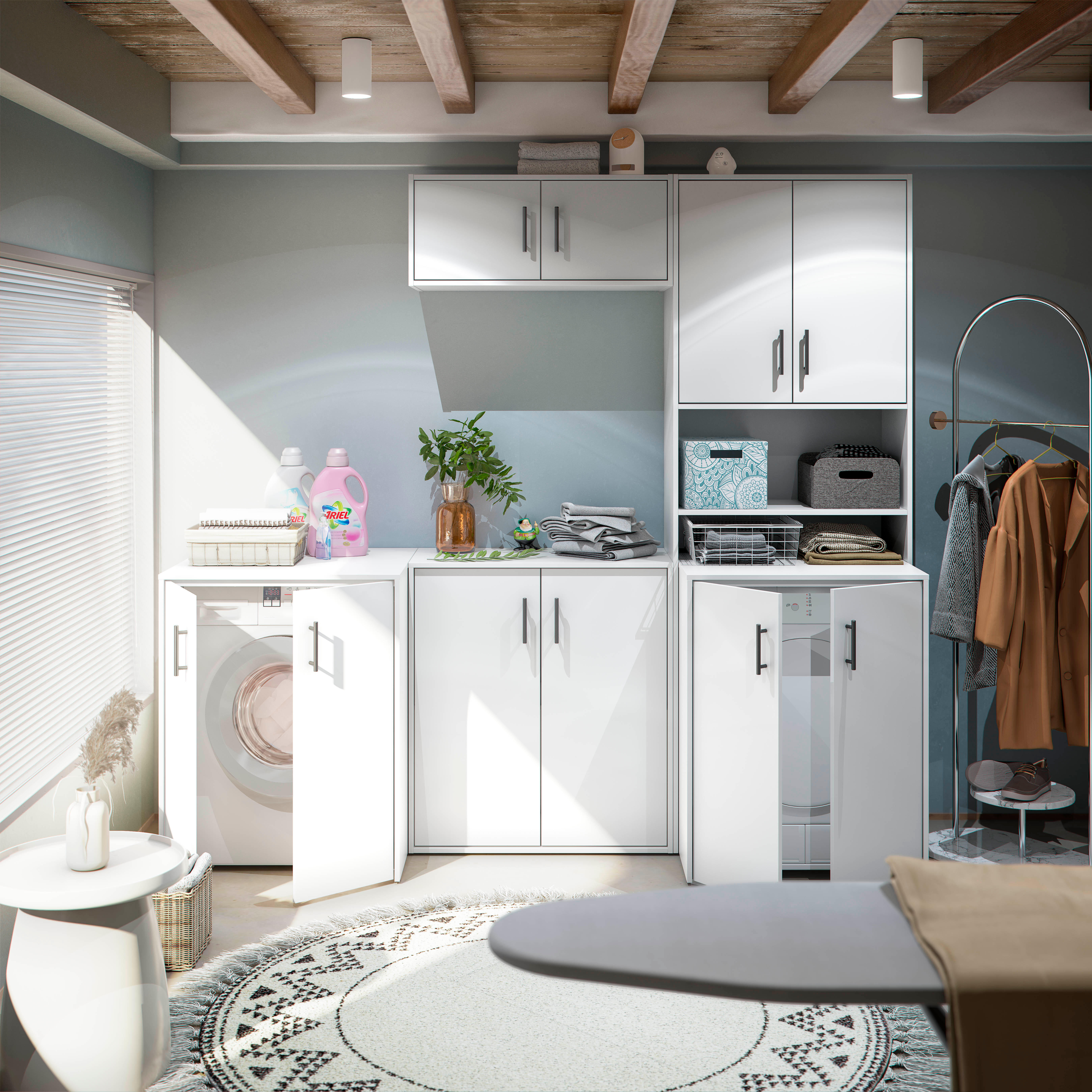 Armario bajo 87X80X40 blanco artik - 2