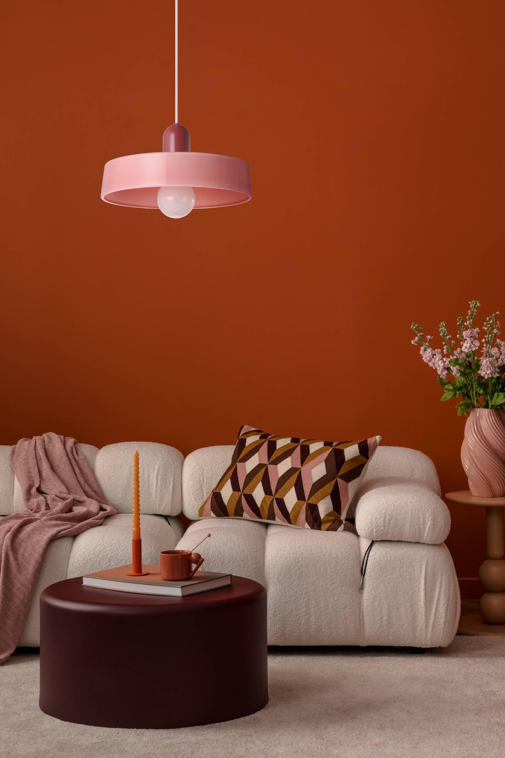 Suspension Presa cristal, rose, Diam.32 cm, E27 - 3