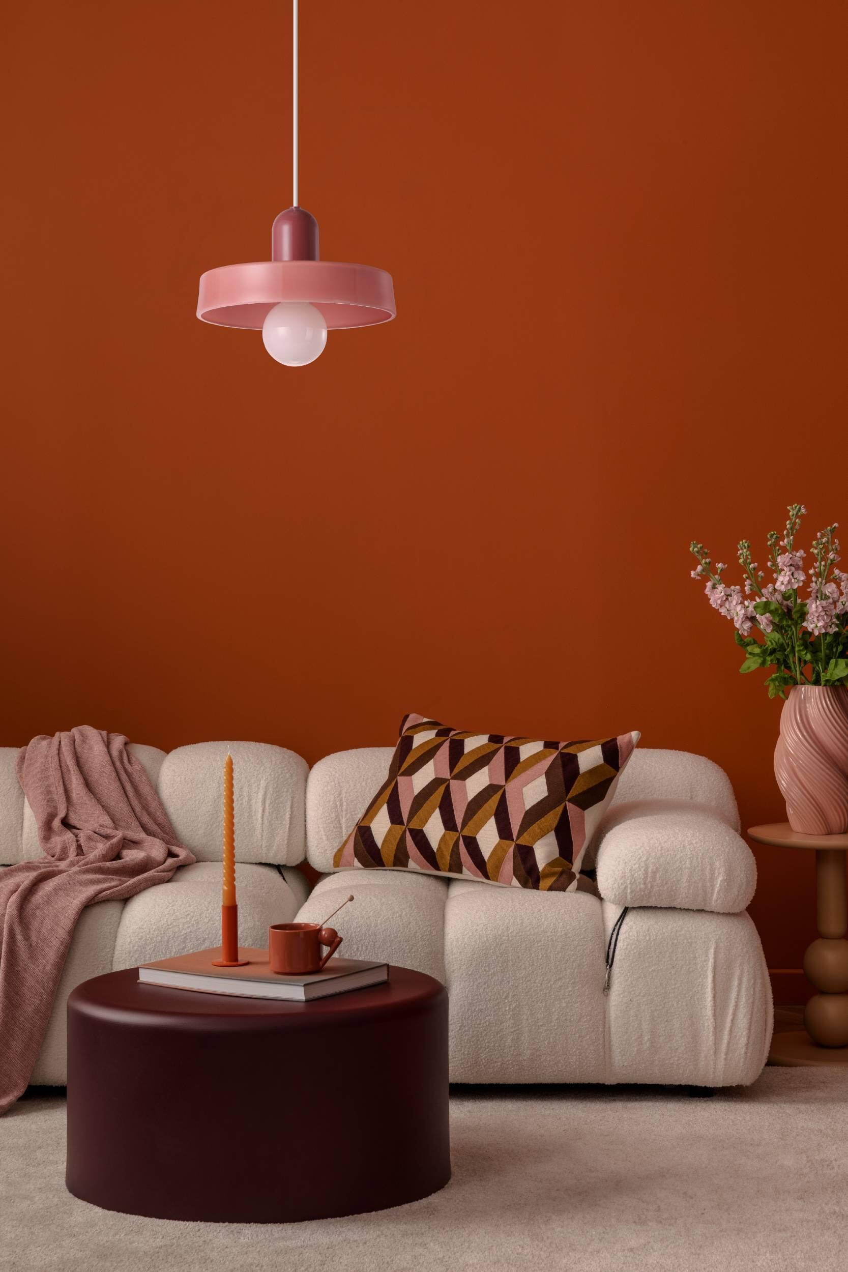 Suspension Presa cristal, rose, Diam.25 cm, E27 - 2