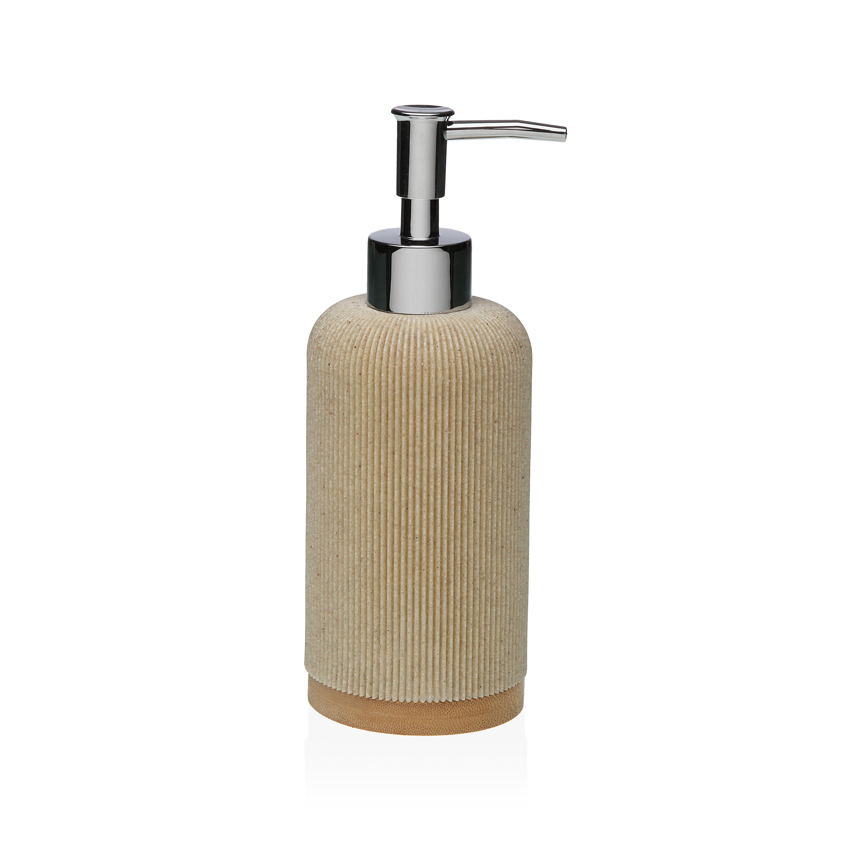 Dispensador sandstone beige y marrón claro mate