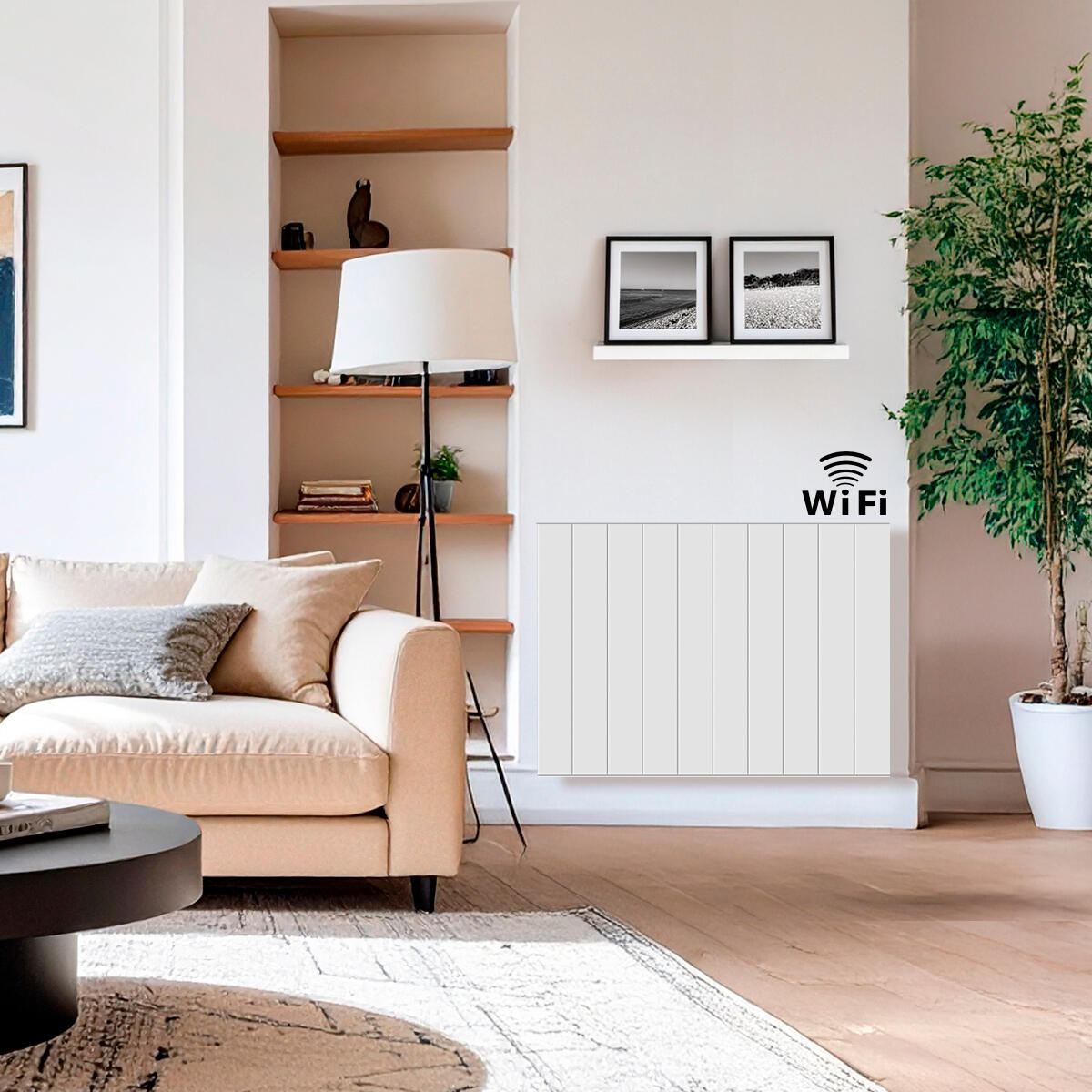 Radiateur électrique connecté à inertie sèche 2000 W HJM AVA H WIFI - 2