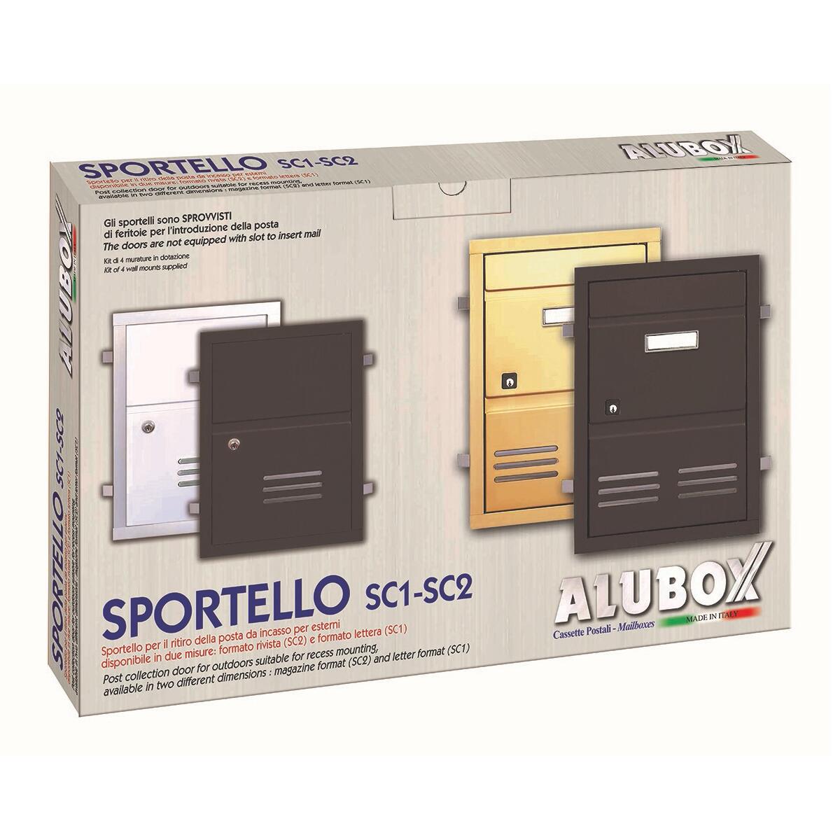 Sportello per cassetta postale ALUBOX da incasso in ghisa L 29 x H 40 cm - 3