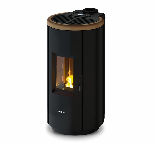 Poêle à granulés Chrome 7 Airtight FREEPOINT 7023130 bronze 12 kW