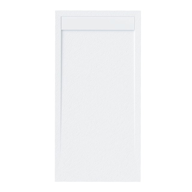 Piatto doccia SANYCCES in resina New York bianco L 120 x L 80 x H 4 cm opaco effetto ardesia