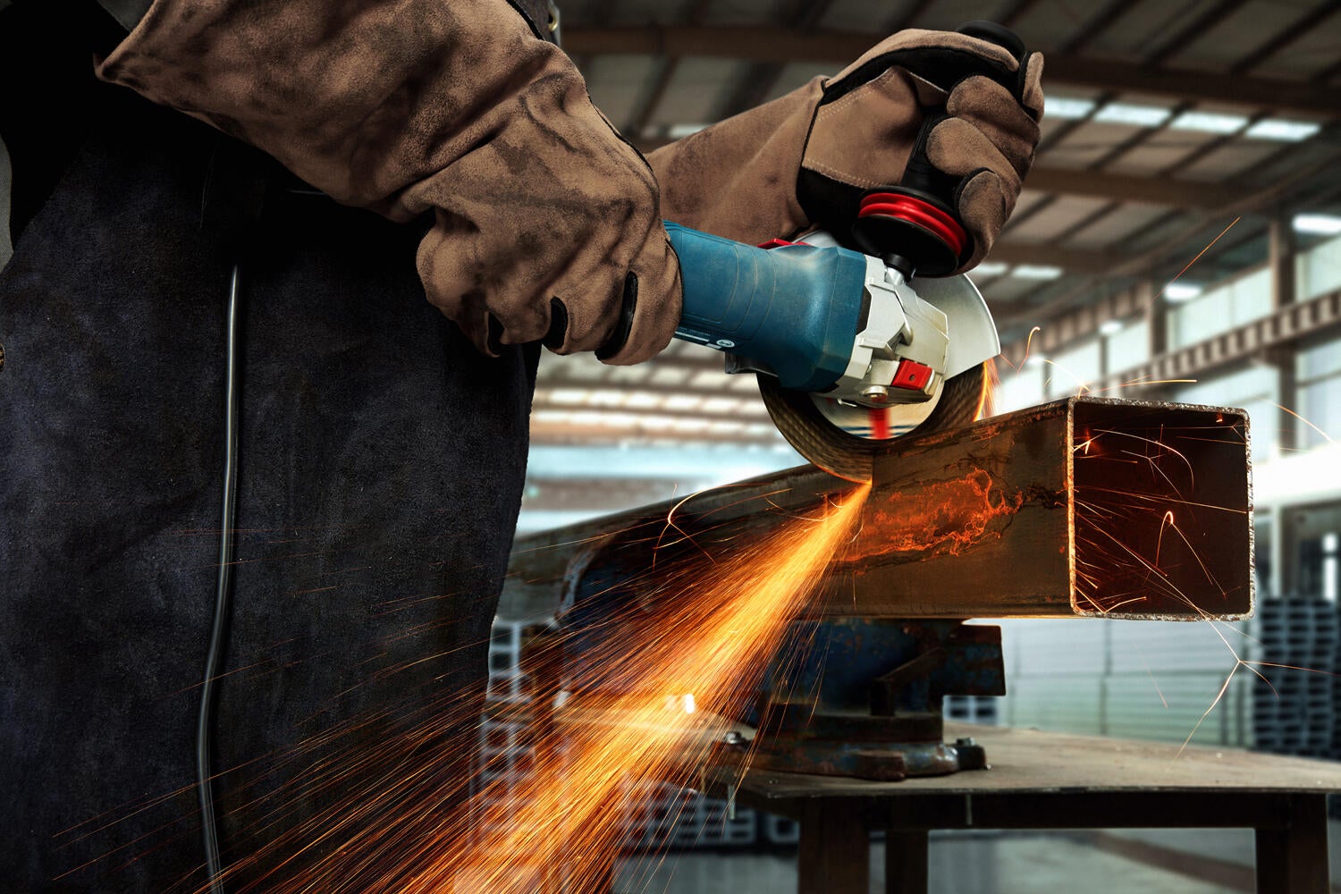 Meuleuse filaire BOSCH PROFESSIONAL GWS 12-125 + 1 disque, 1200 W - 6