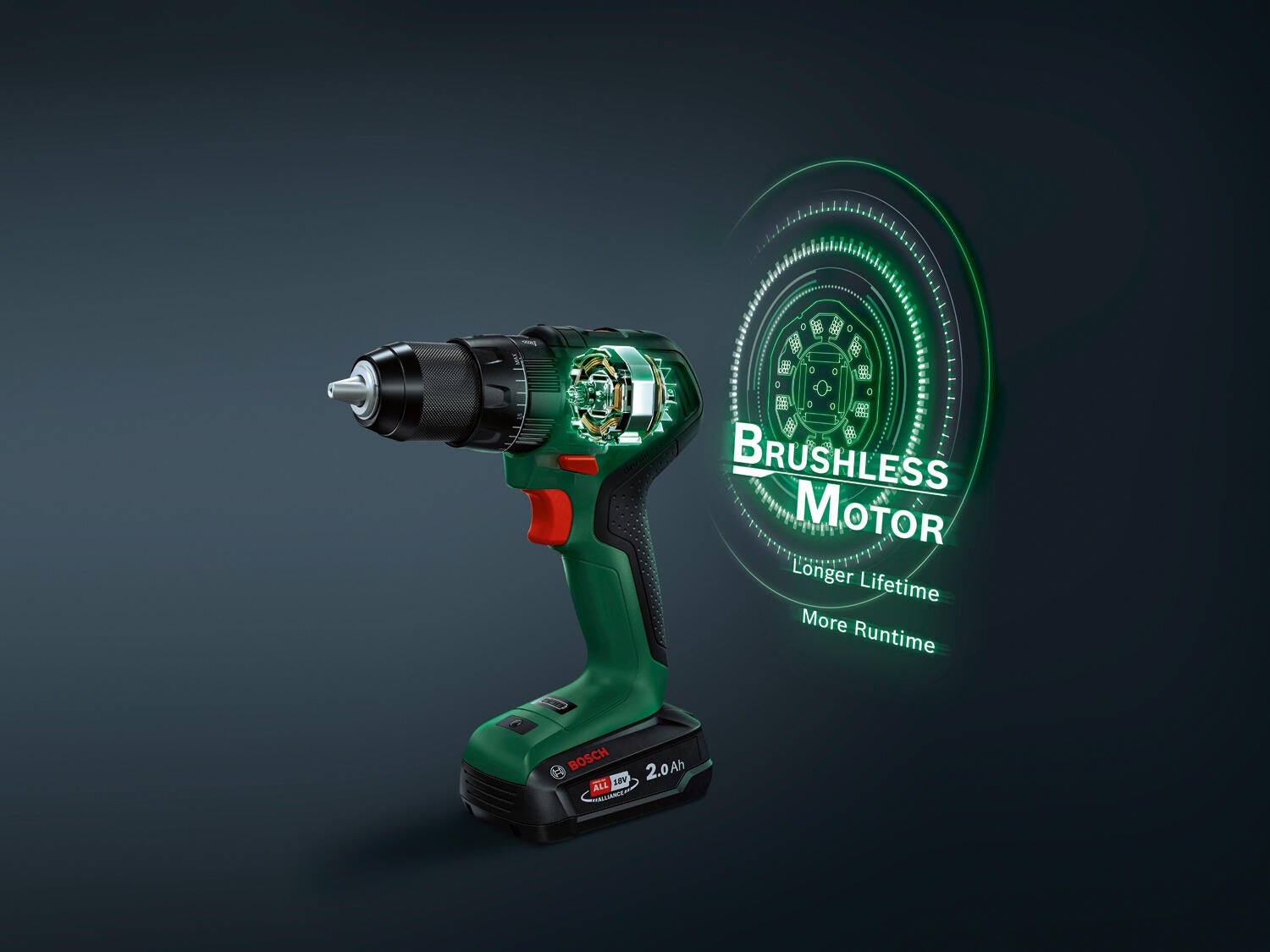 Perceuse à percussion 18 V BOSCH UniversalImpact 18V-60, 60 Nm + 2 batteries 2Ah - 3