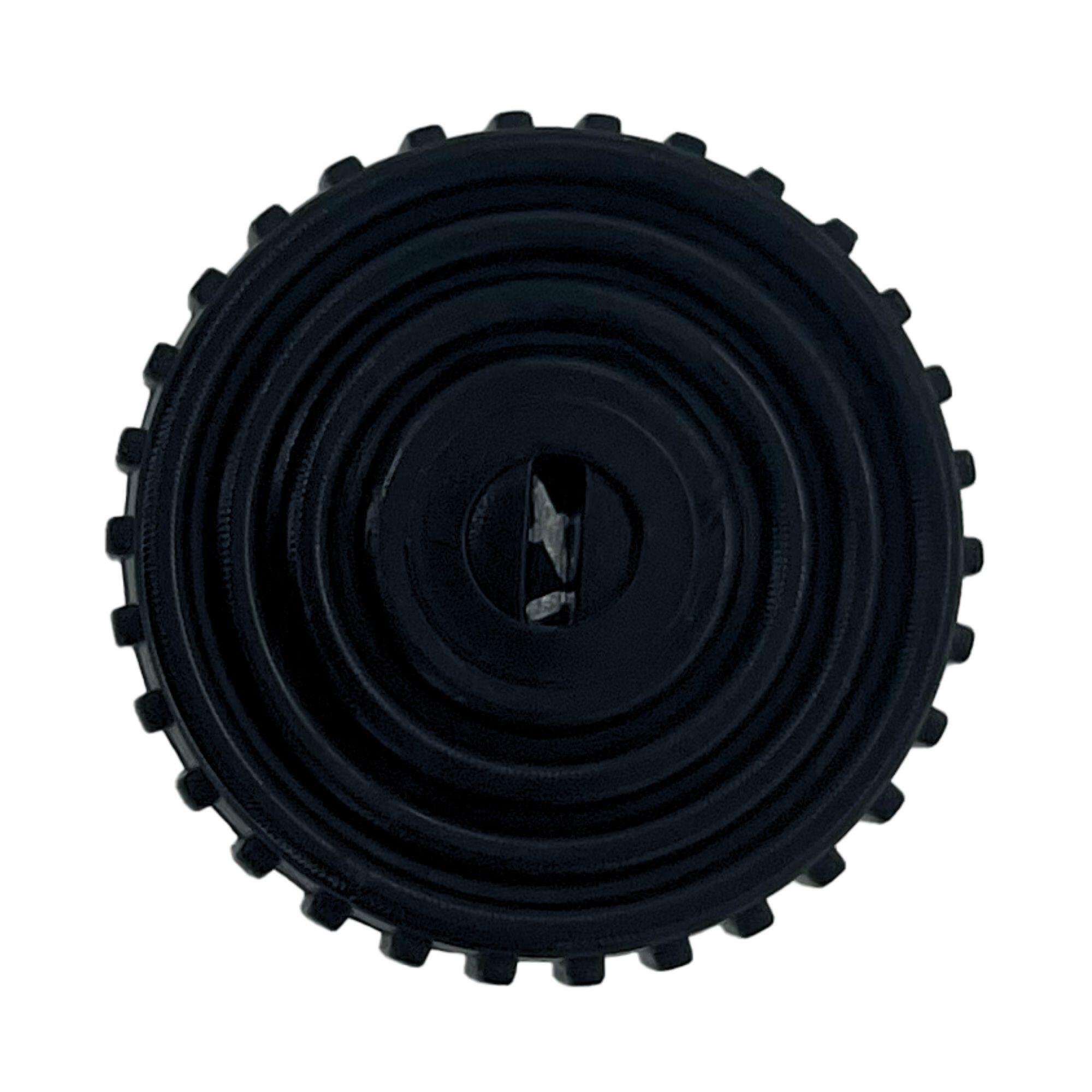 Set di 4 piedi per mobili regolabili in ferro nero lucido ø 3 x H 2 cm - 4