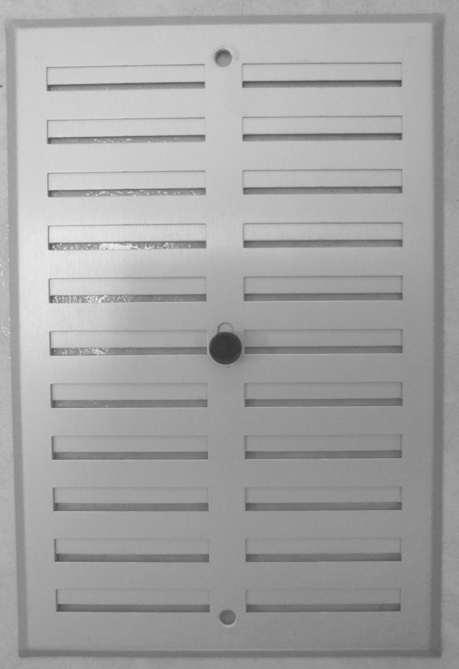 Rejilla de aluminio regulable 17x25cm 0,8 plata mate