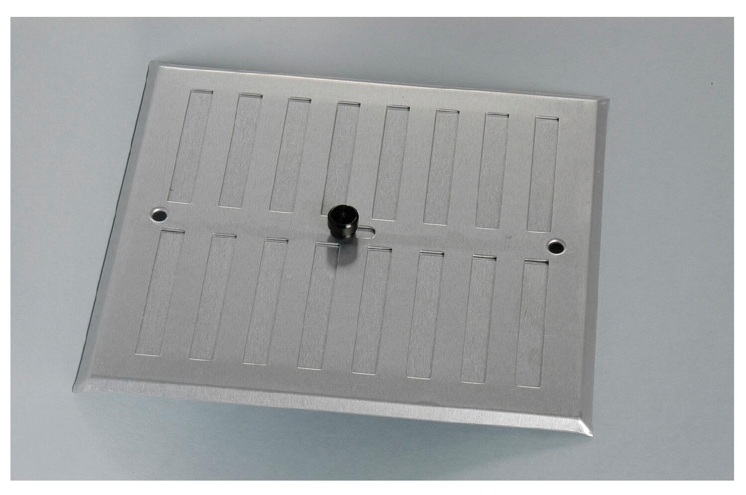 Rejilla de aluminio regulable 17x13cm 0,8 plata mate