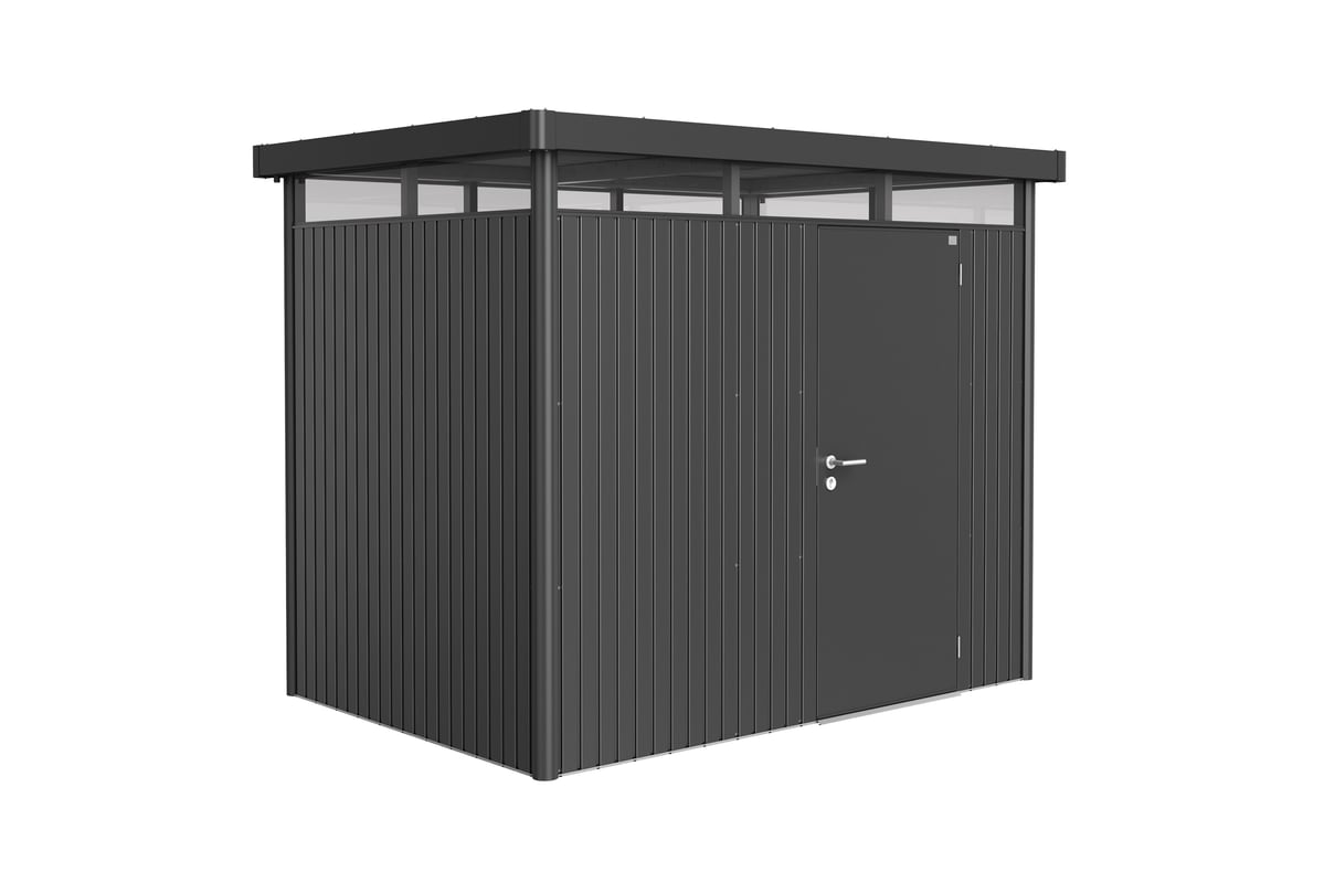 Domek narzędziowy metalowy Highline H2 275x195x222cm ciemny szary Biohort