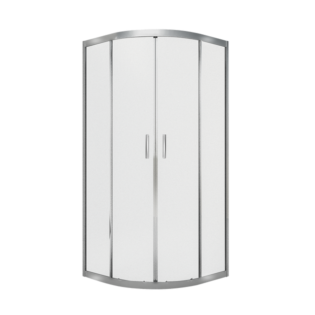 Kabina prysznicowa narożna 1/4 koła 90x90x185 cm chromowana Polmetal