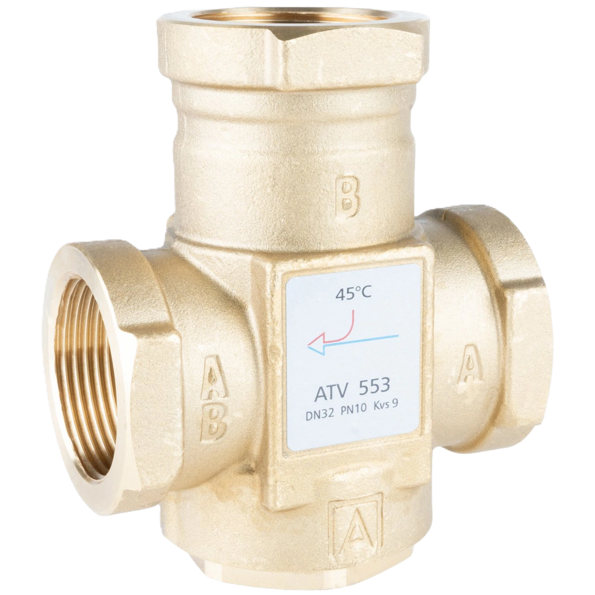 Zawór temperaturowy ATV 553 DN32 Rp1 1/4" kvs 9 45°C Afriso