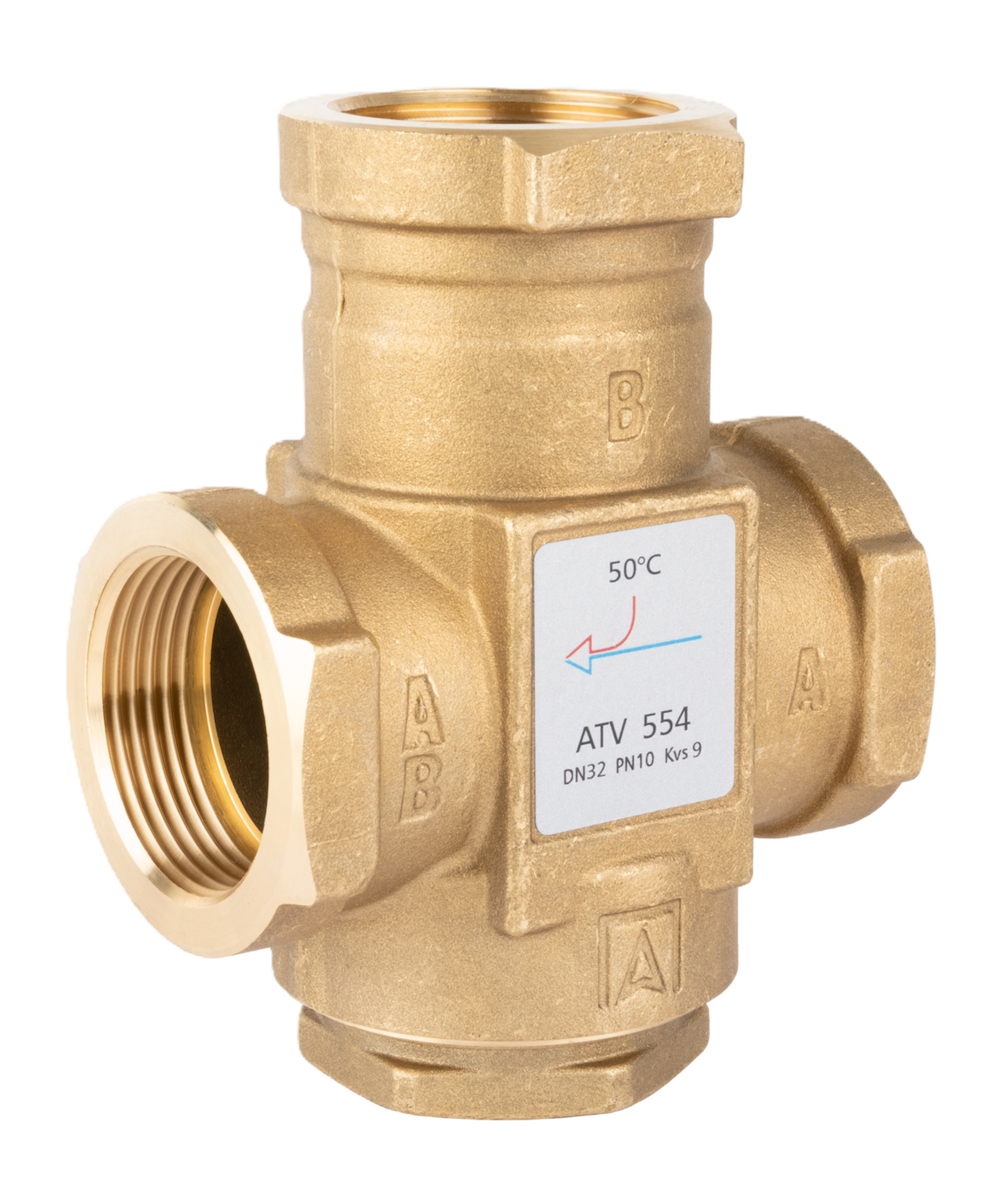 Zawór temperaturowy ATV 554 DN32 Rp1 1/4" kvs 9 50°C Afriso