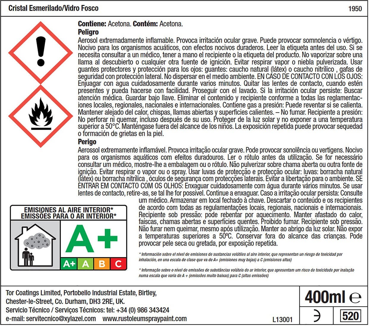 Spray para vidro mate Rust Oleum 400ml fosco - 6