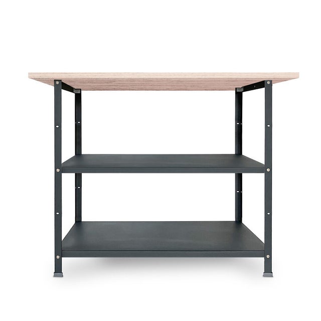 Mesa de carpinteiro 120x60x85 cm 70 kg preto Ar Shelving
