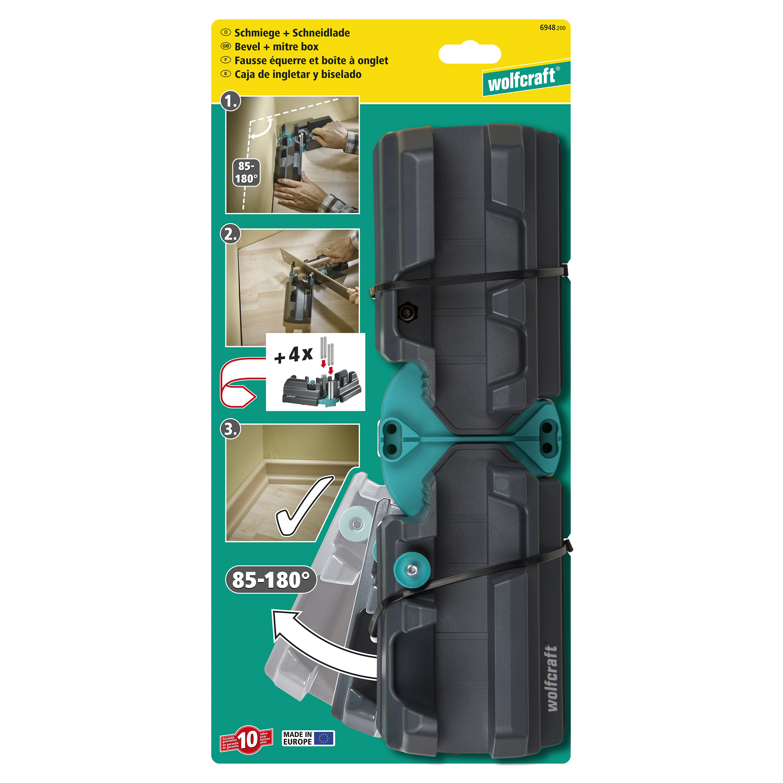 Boîte à onglet/fausse équerre pour plinthe WOLFCRAFT - 7