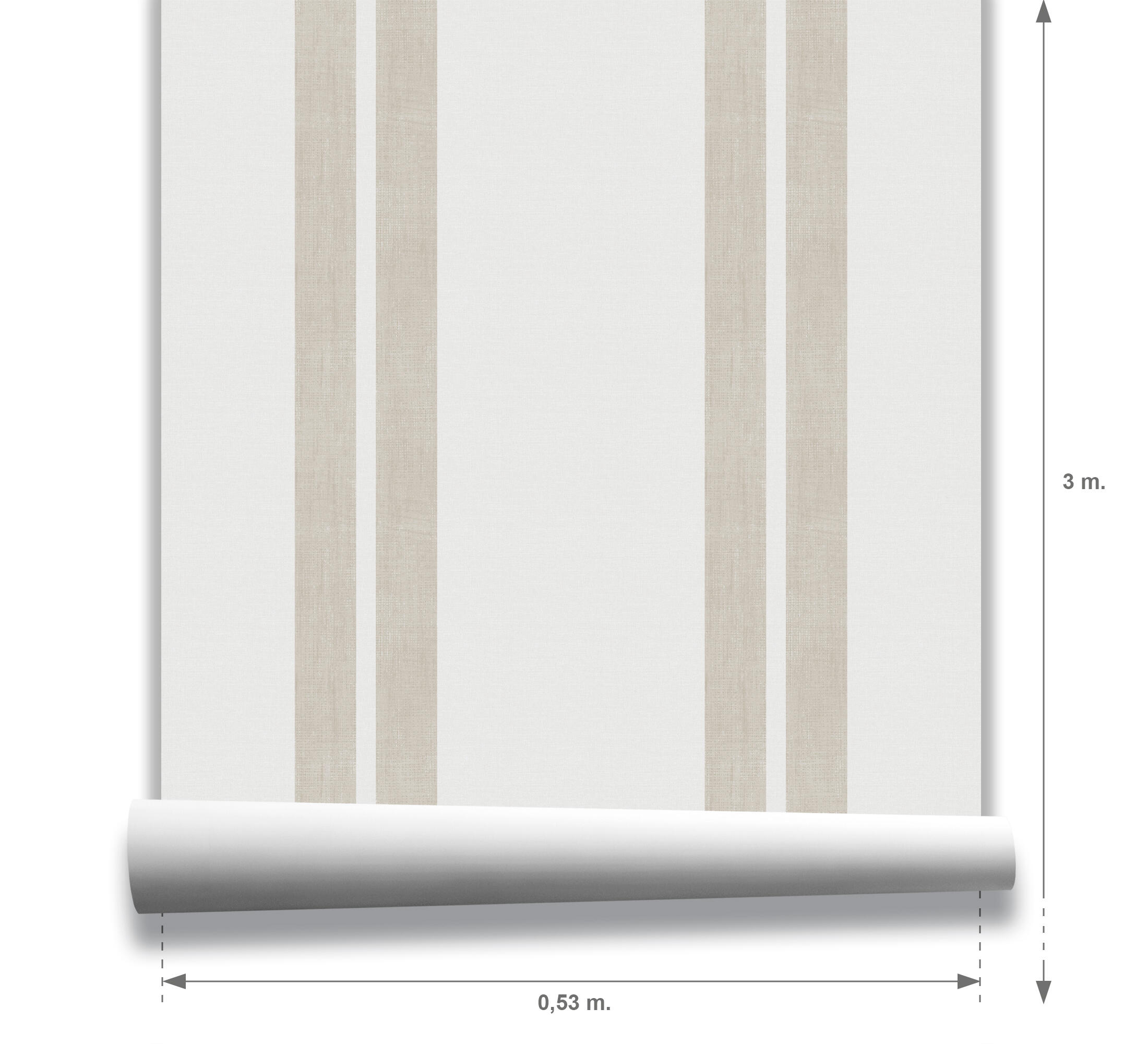 Papel pintado TNT adhesivo Geométrico 778-1 rodas beige  ICH 53cmx3m limpìeza con paño húmedo - 5