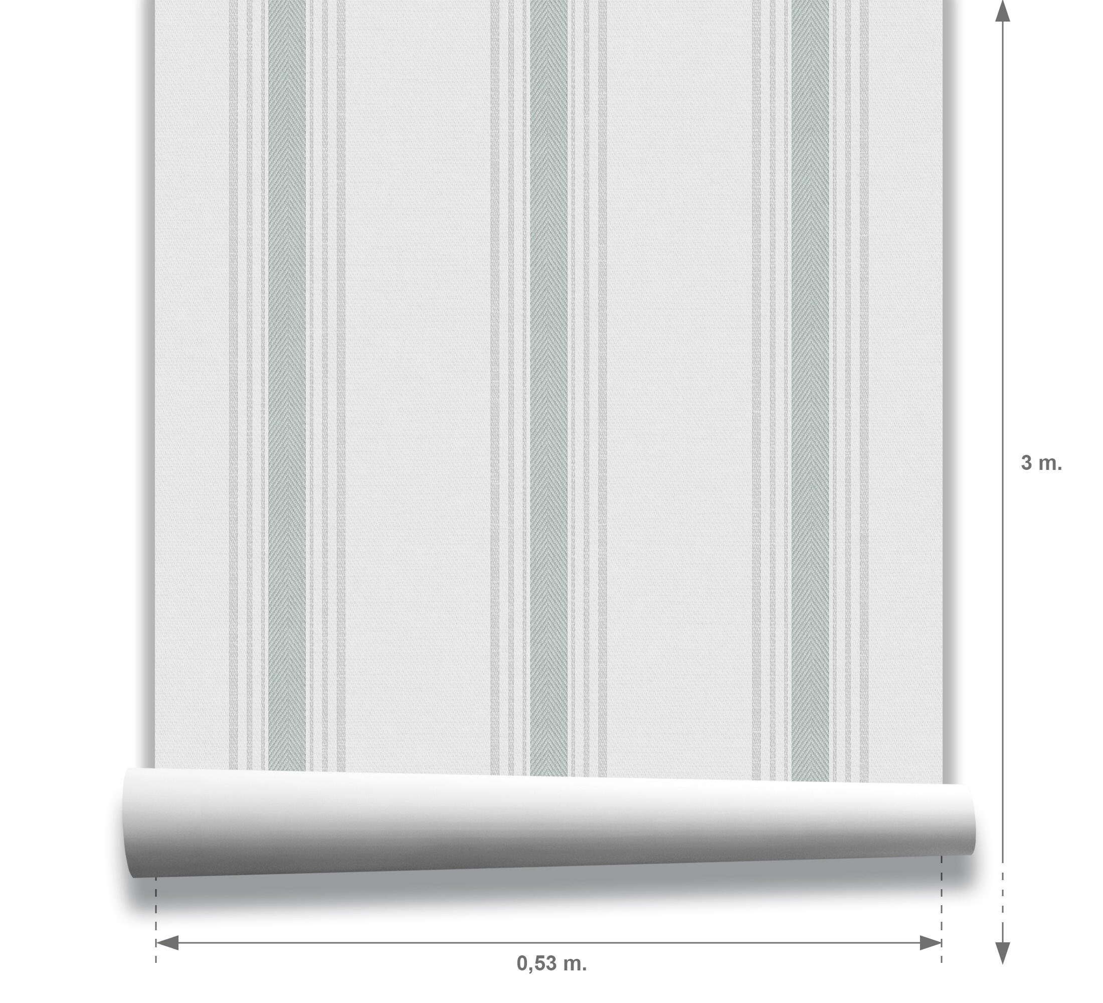 Papel pintado TNT adhesivo Geométrico 777-1 azul  ICH 53cmx3m limpìeza con paño húmedo - 5