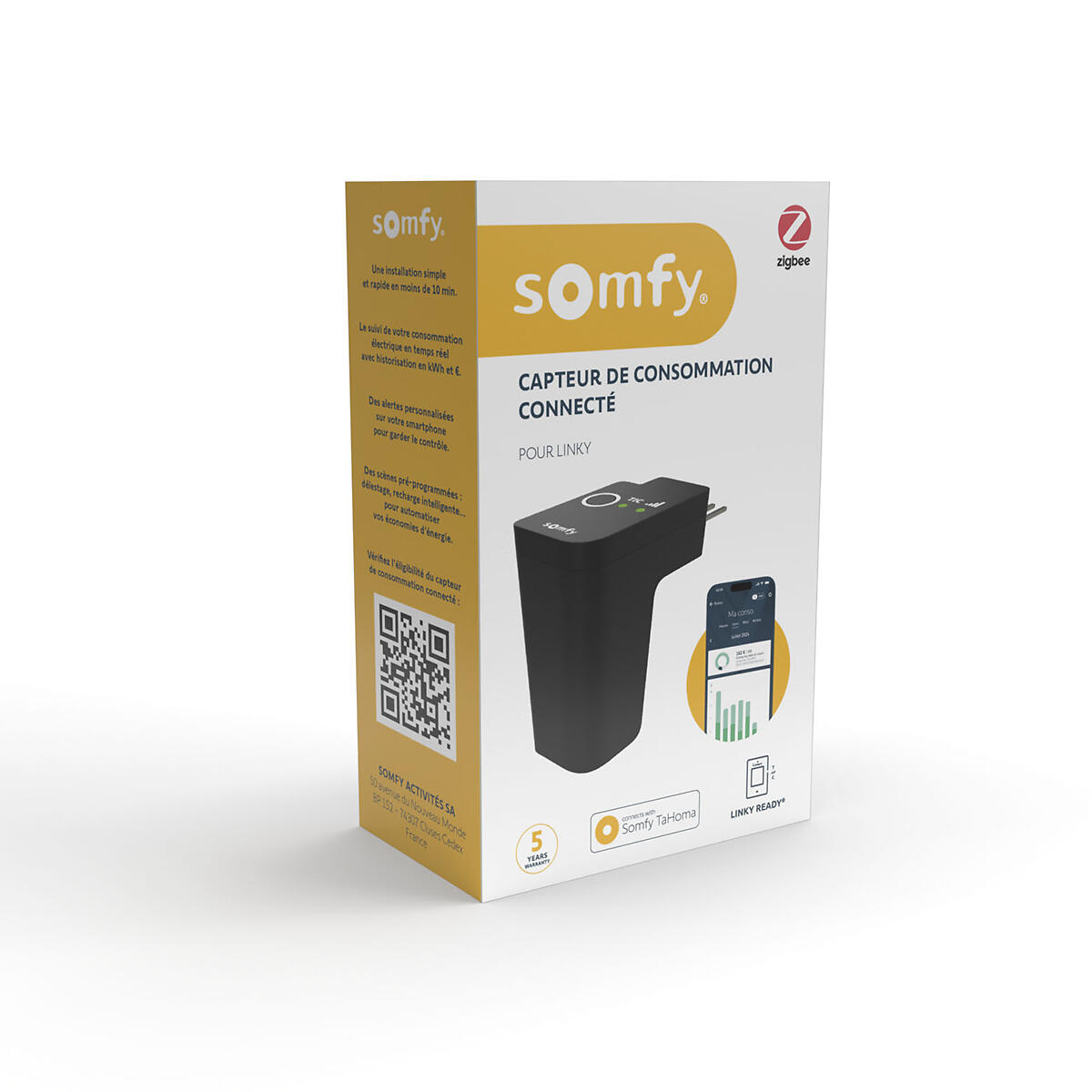Capteur de consommation électrique connecté, SOMFY - 5