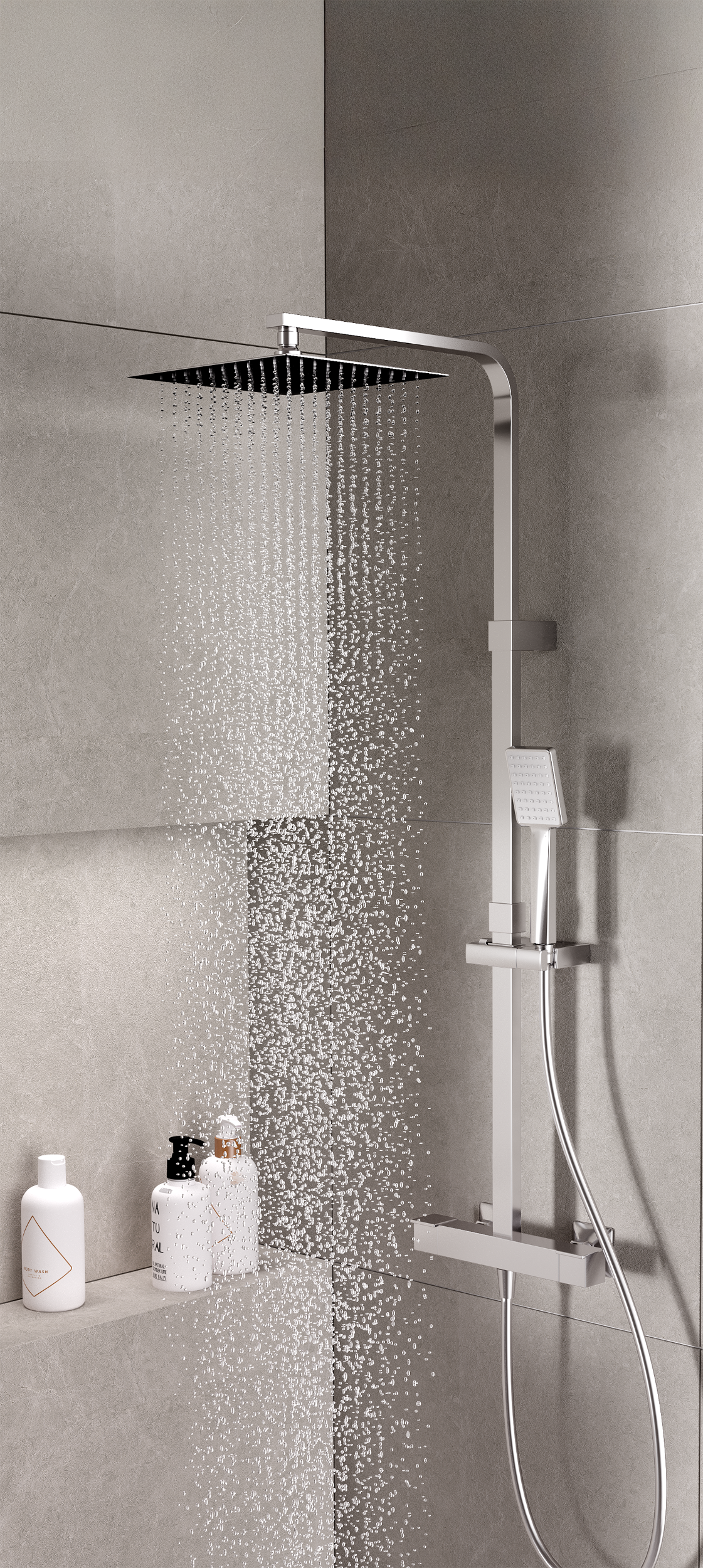 Kolumna prysznicowa z termostatem chrom Studio Sensea - 3