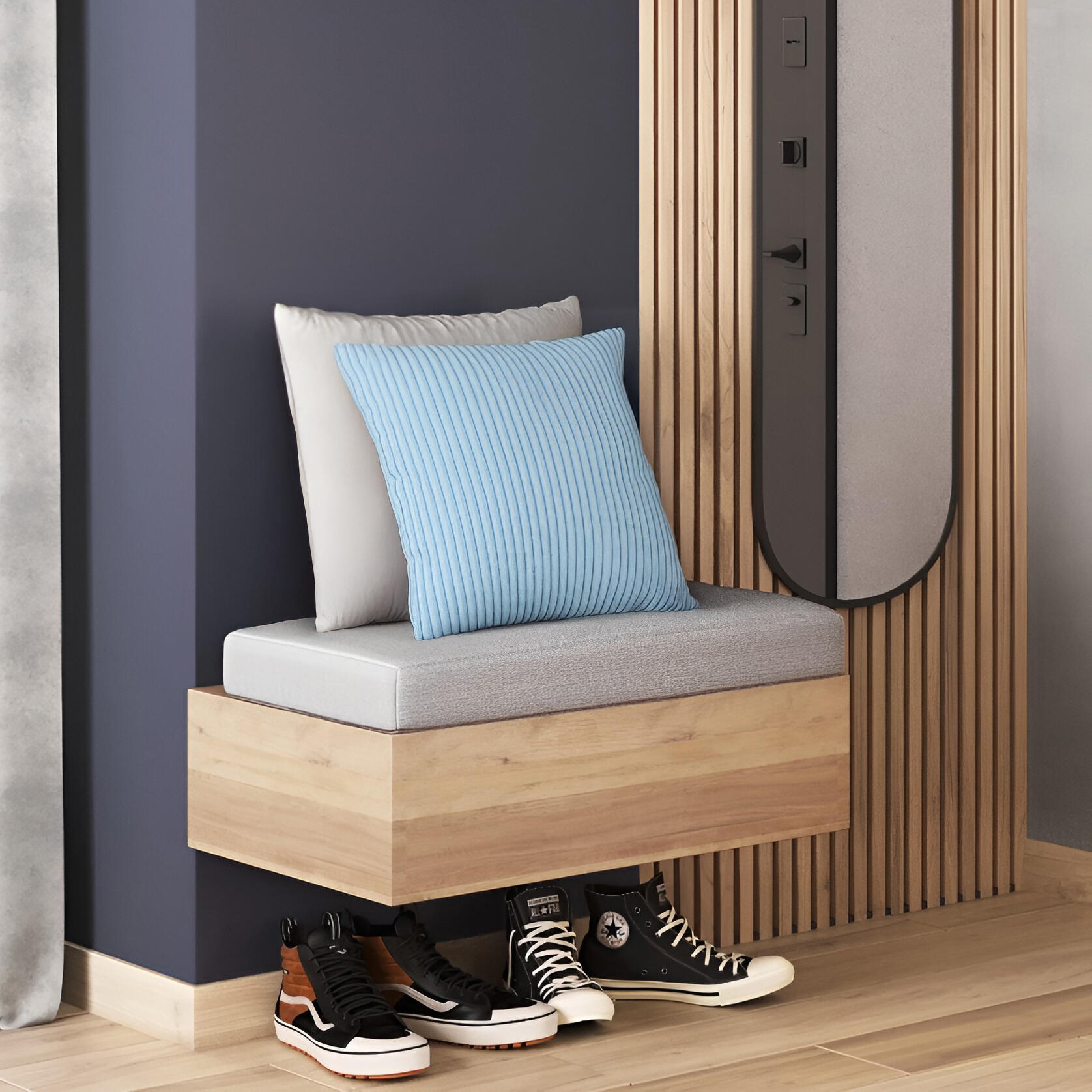 Almofada 40x40 cm corry azul - 2