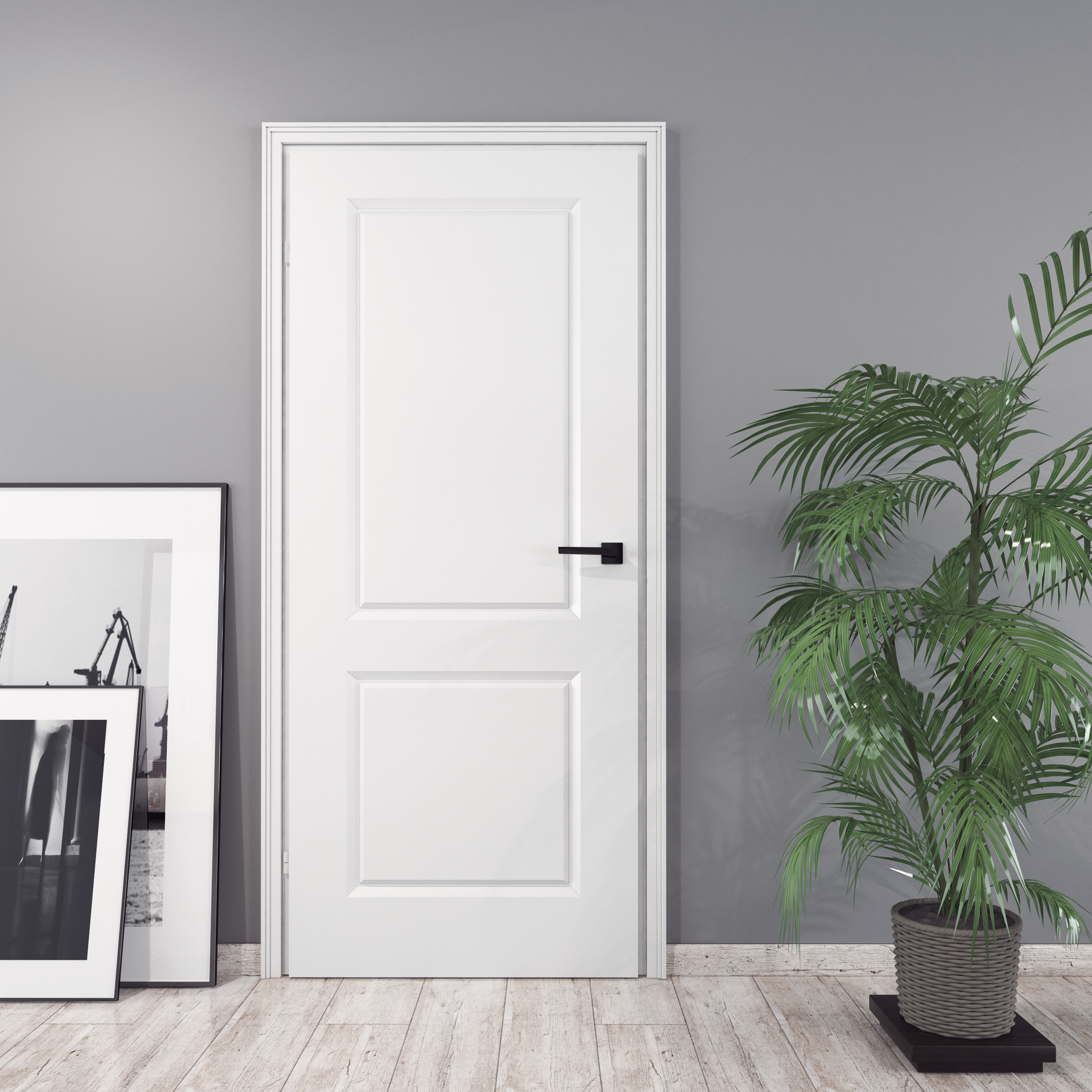 Drzwi wewnętrzne pełne Morano II Białe 80 Lewe Classen - 2