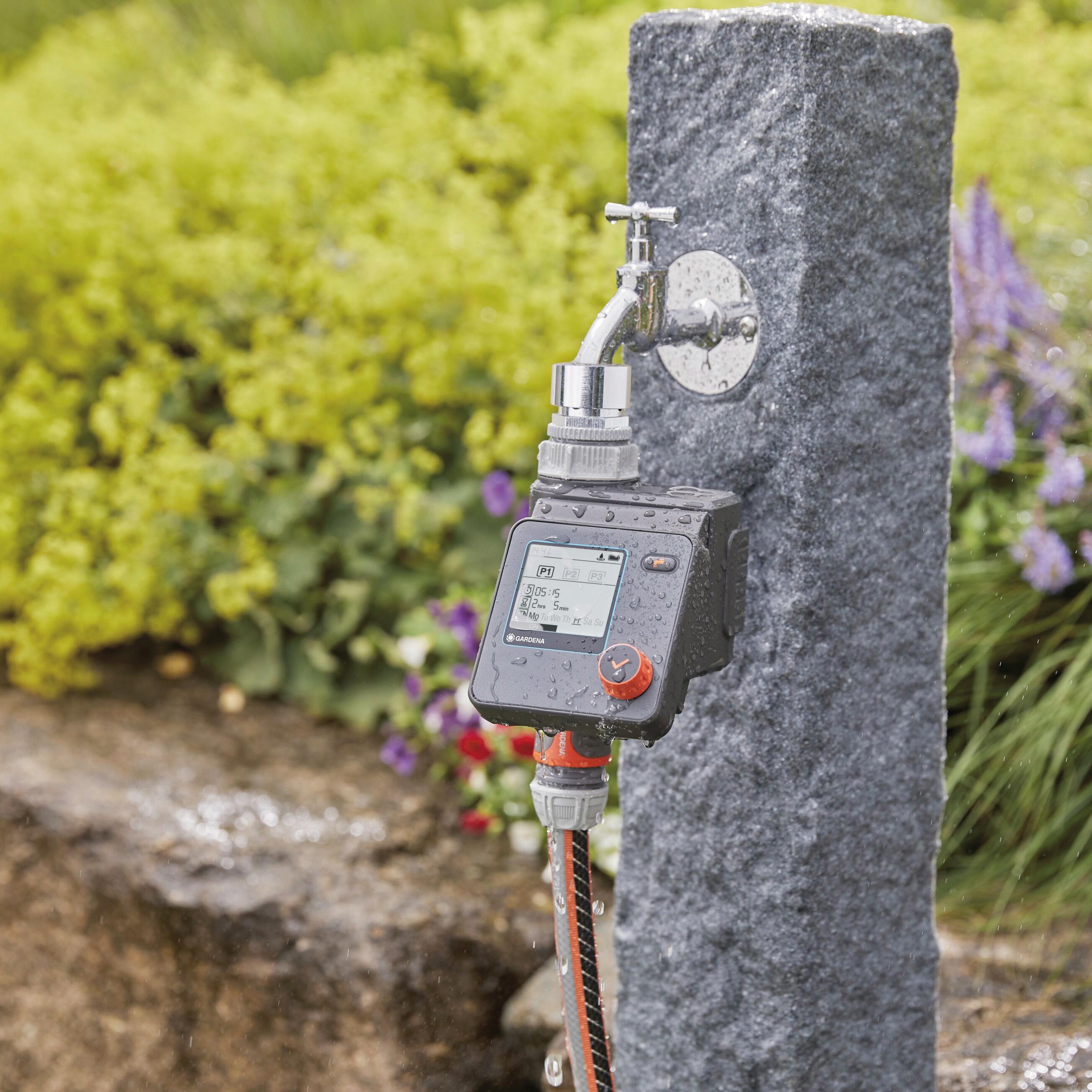 Programmatore per rubinetto batteria GARDENA Computer per irrigazione SELECT 1 via - 5
