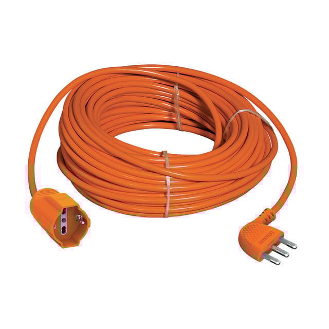 Prolunga elettrica BTICINO 25m arancione H05VV-F, 3G1.5 mm² spina 2P+T 16A, presa schuko