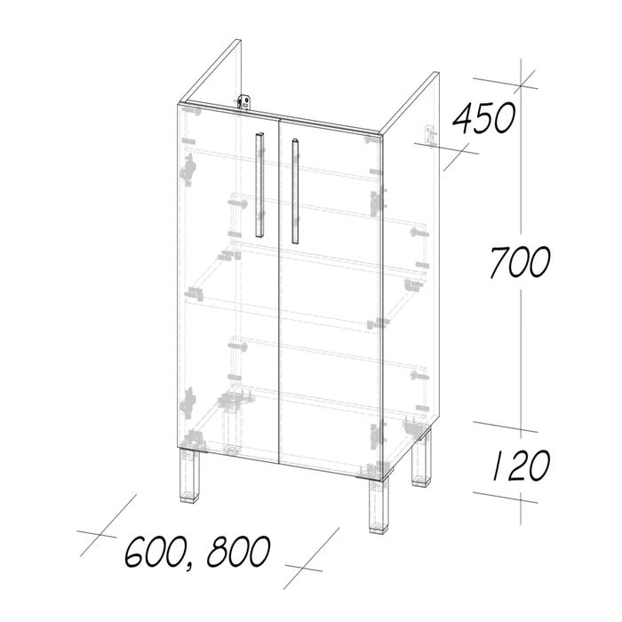 Mueble de baño Nerea blanco