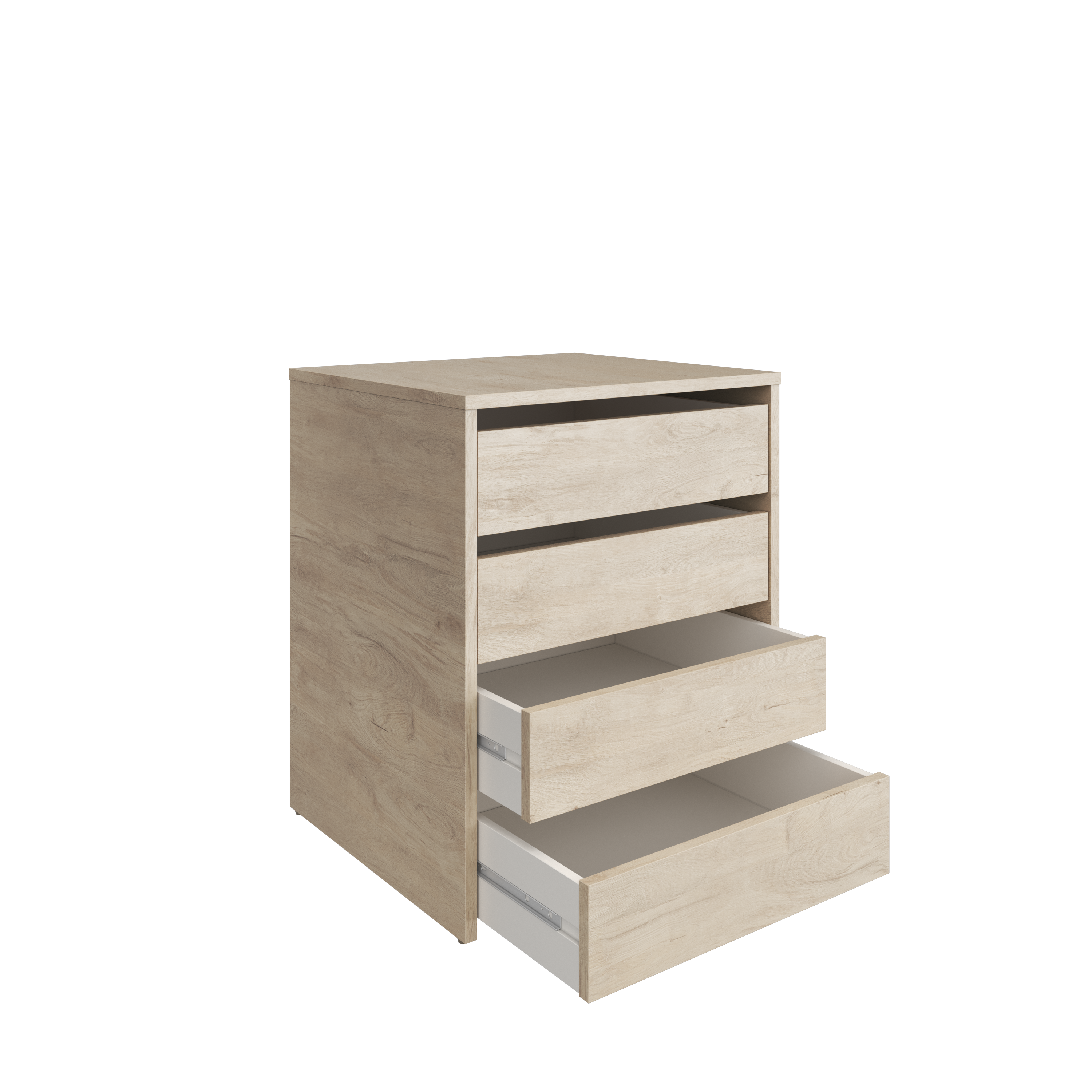 Cajonera KIT 4 cajones K-715 Serie MEKA Roble 60,7x50x45
 - 4