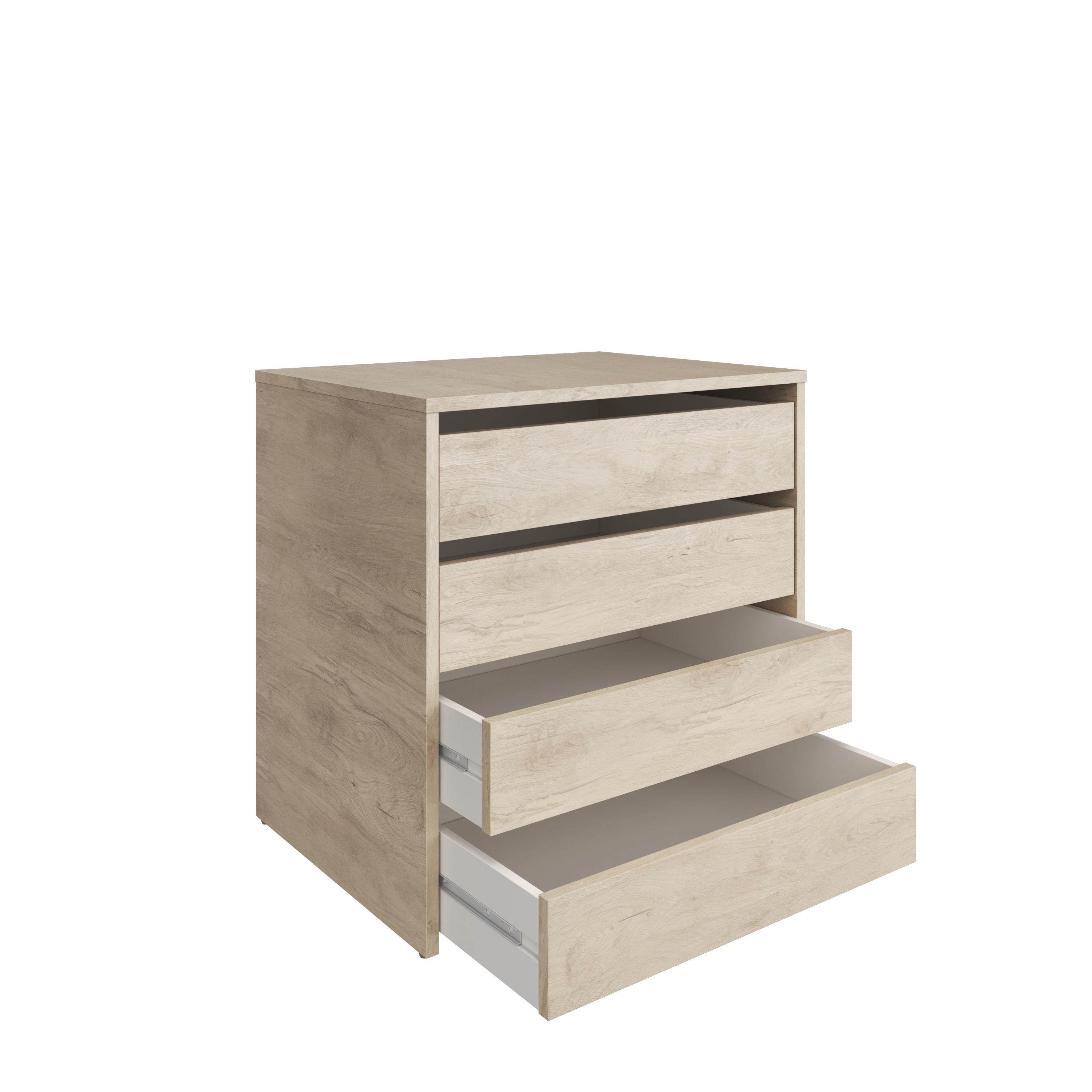 Cajonera KIT 4 cajones K-716 Serie MEKA Roble 60,7x60x45
 - 4