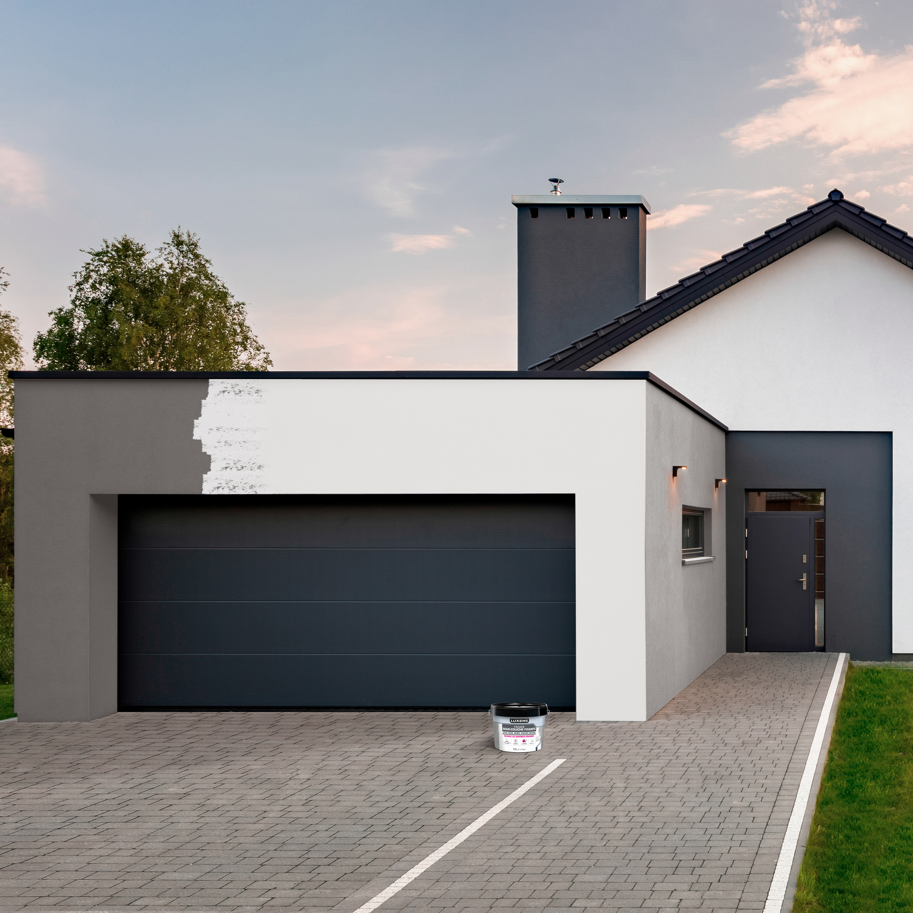 Sous-couche façade LUXENS blanc 2.5 L - 2