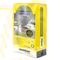 CEMENTO JUNTA FINA  PREMIUM WEBER 15KG BLANCO - 1