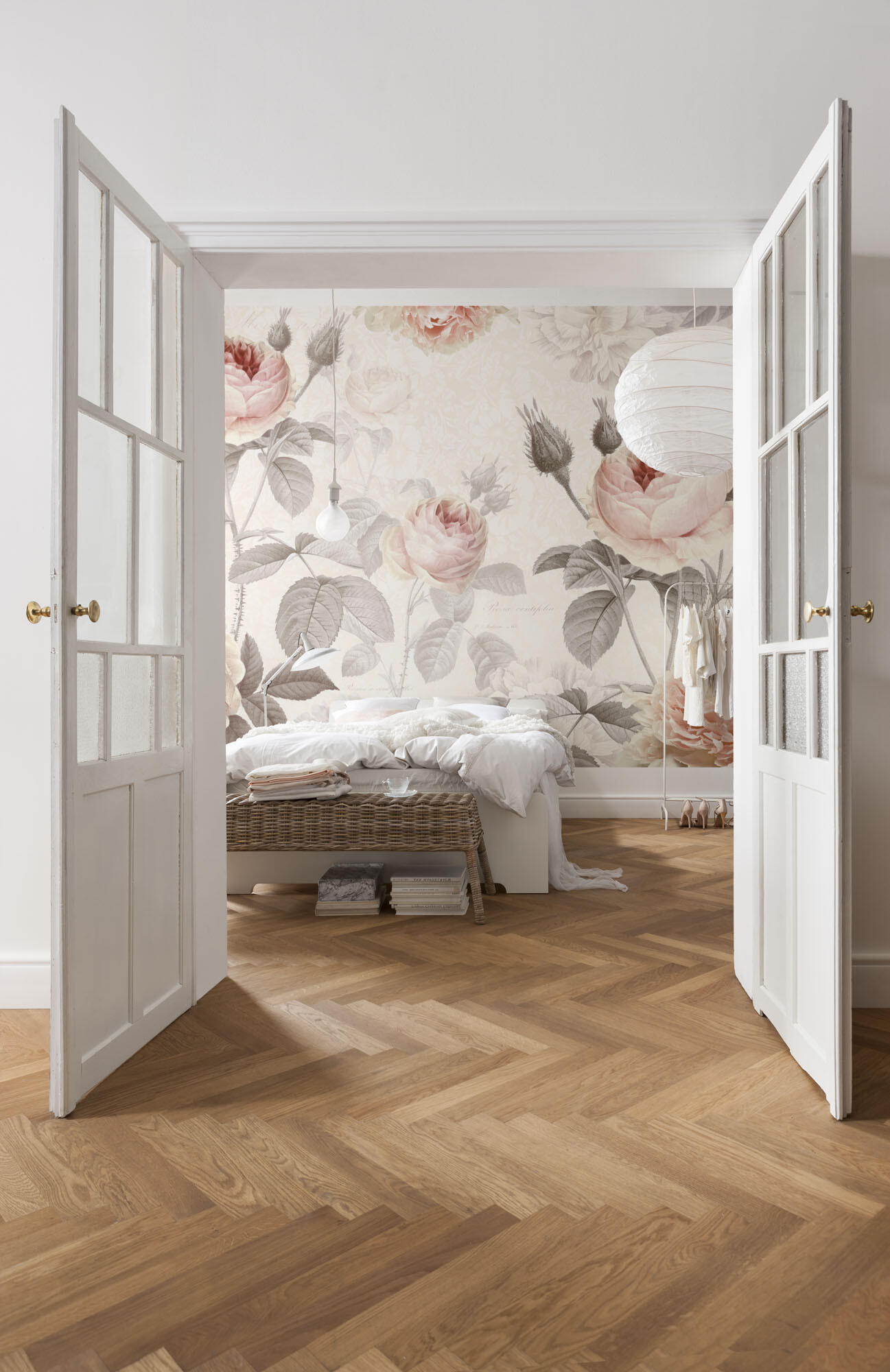 Mural papel liso lavable naturaleza La Maison rosa 368 x 248 cm KOMAR - 7