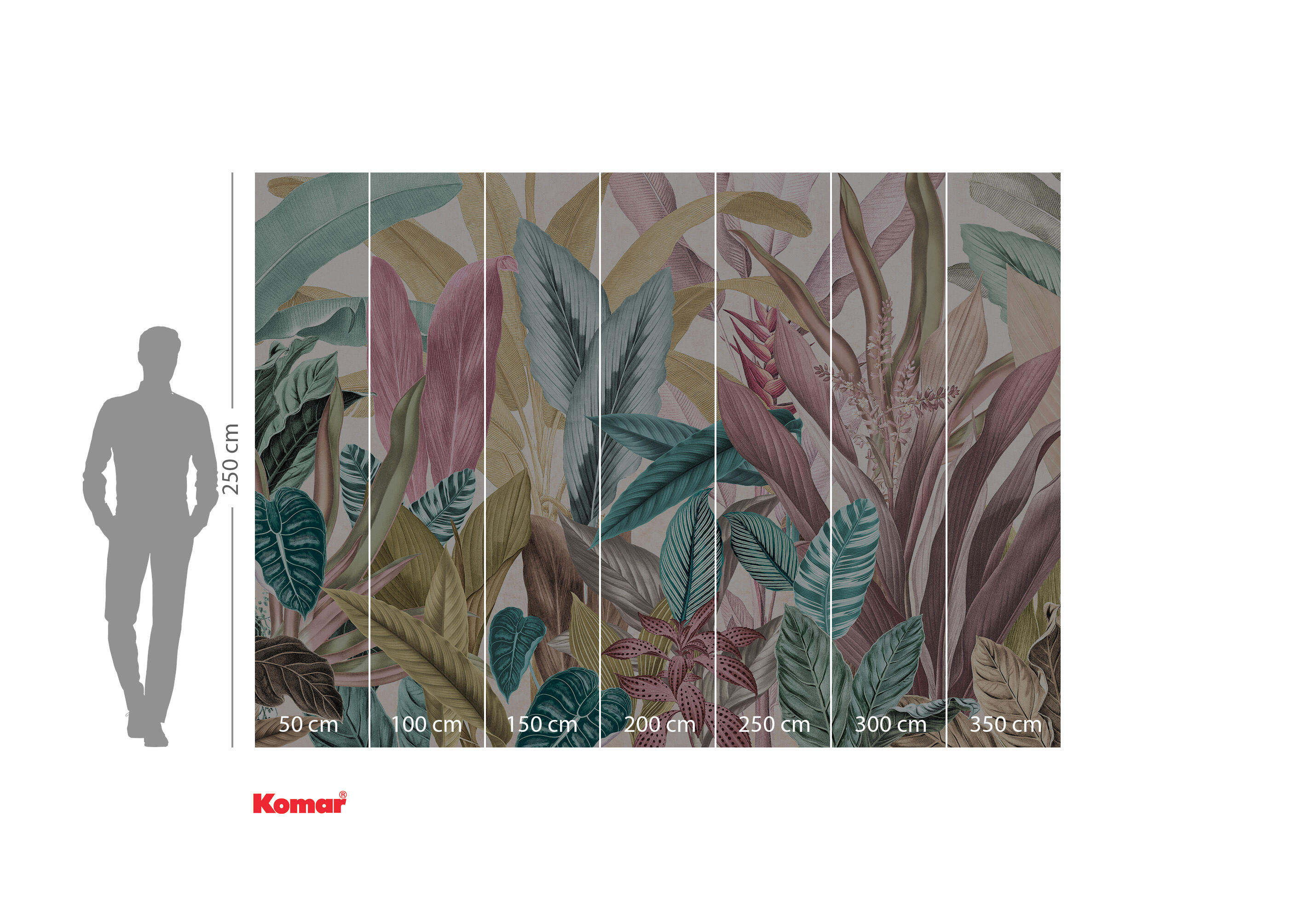 Mural TNT liso  Mathilda multicolor 350 x 250 cm KOMAR - 4