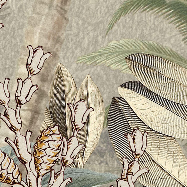 Mural TNT liso lavable naturaleza Amazonia verde/beige 368 x 248 cm KOMAR - 3