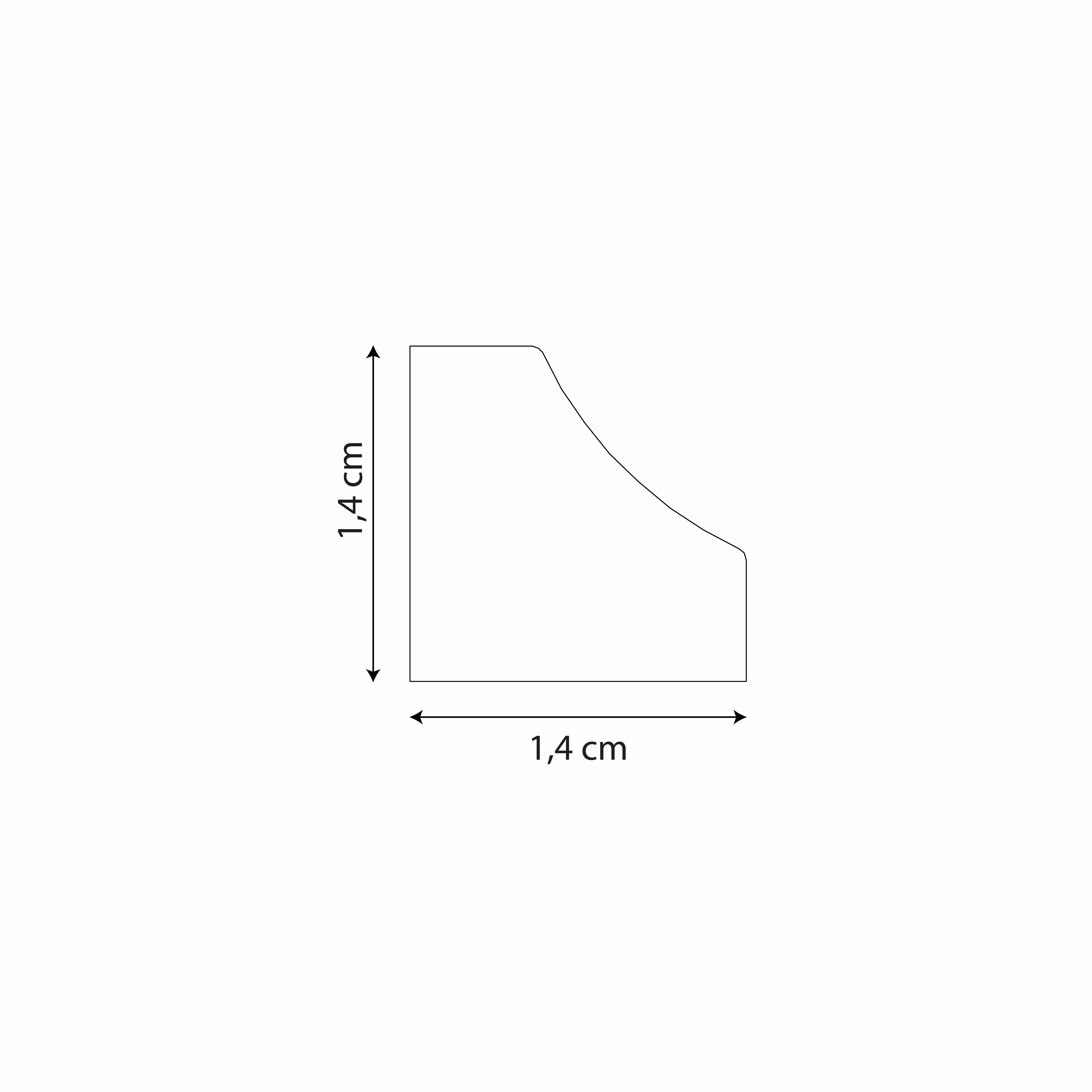 Kit de 8 molduras lisas color blanco de 50/60/120cm - 5