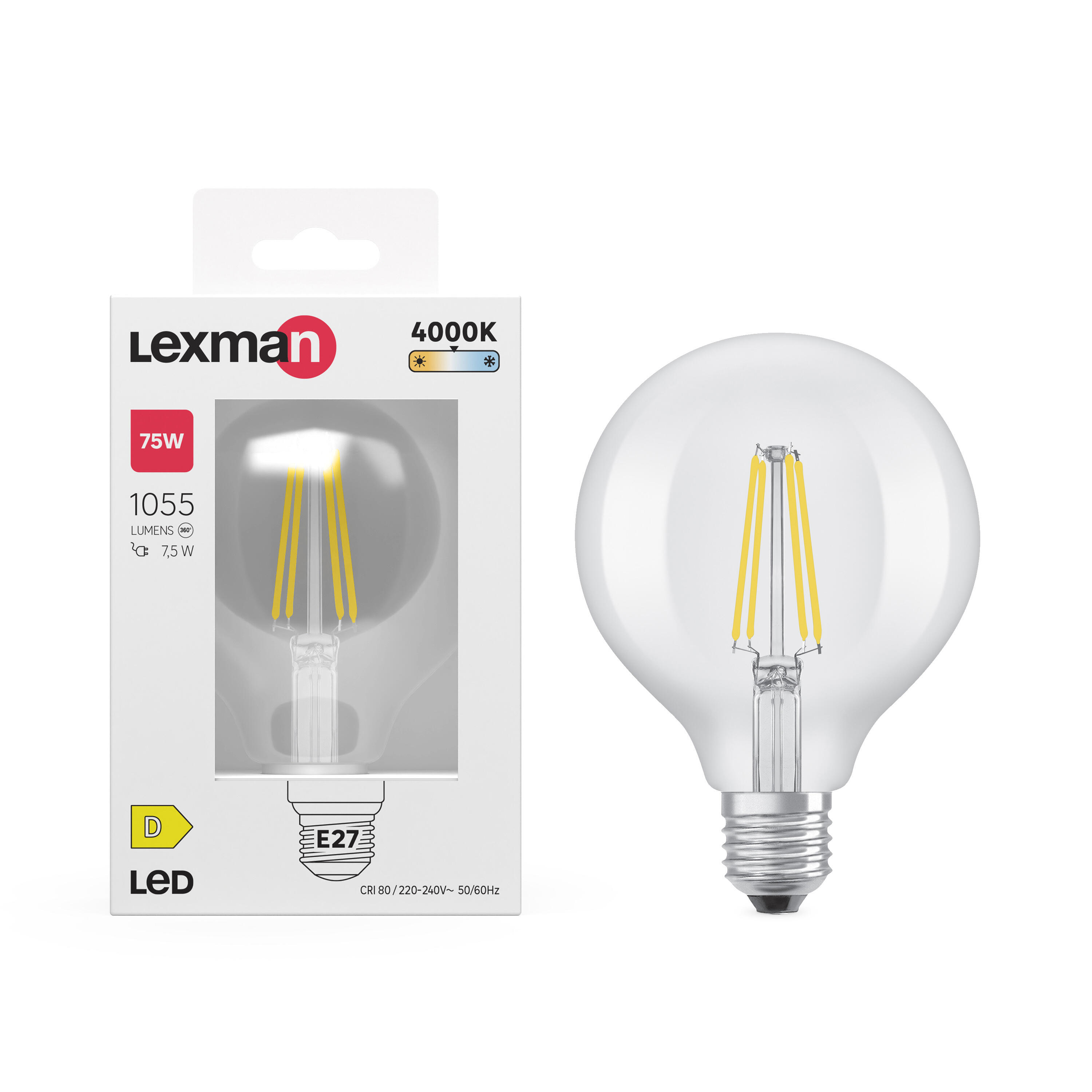 Żarówka LED E27 7.8 W 1055 lm Neutralna biel Lexman - 3