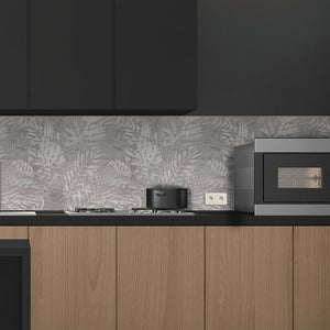 Pannello Decorativo Da Cucina Home Decor Line CR-67250, Tema Caffè, Grigio, Dimensioni 64,8x47 Cm, Adesivo Rimovibile E Impermeabile - 2