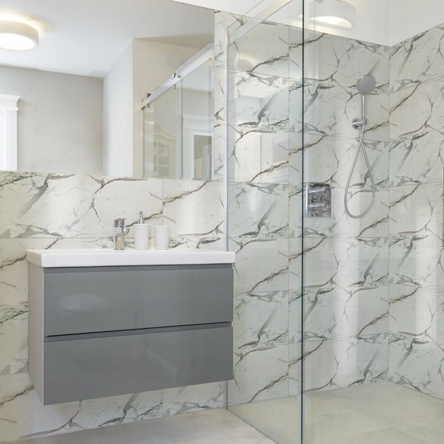 Pannello decorativo bianco 30 x 60 cm, spessore 0.2 mm