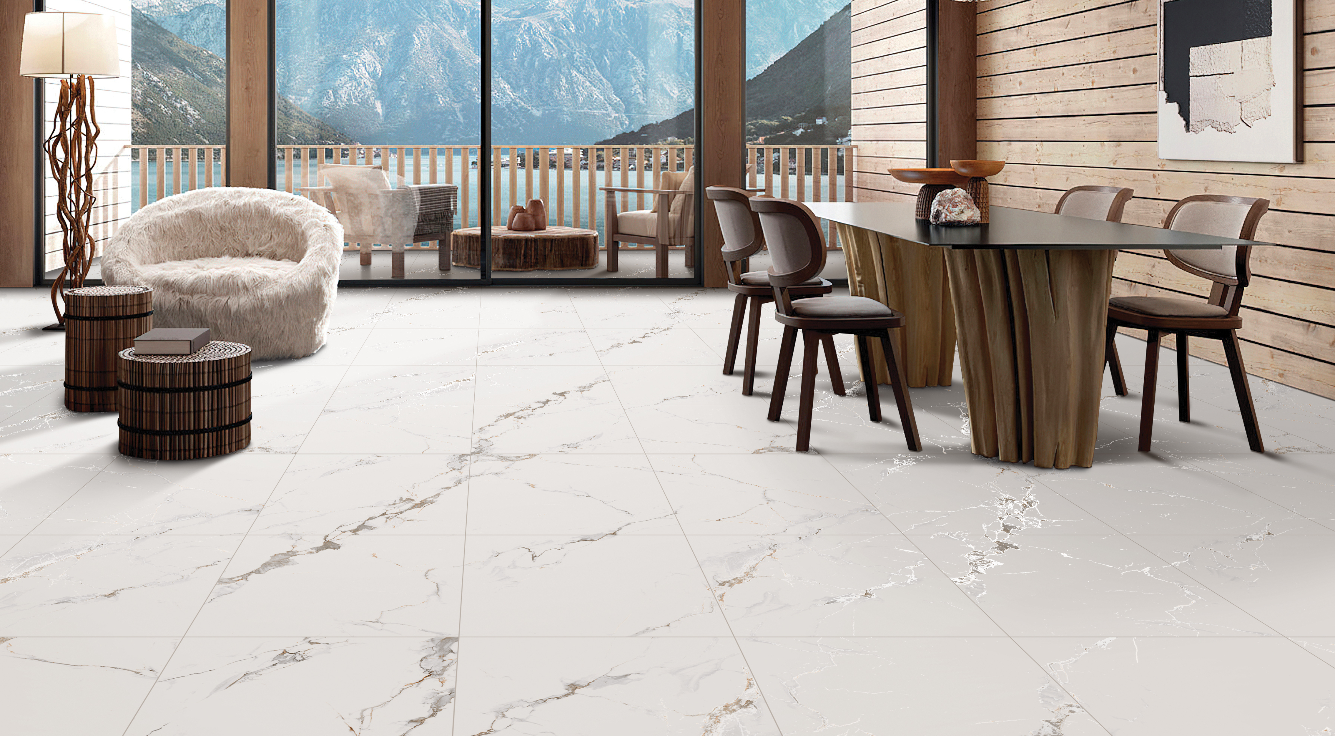 Gres szkliwiony Galaxy Statuario Carving 60x60 Egen - 2