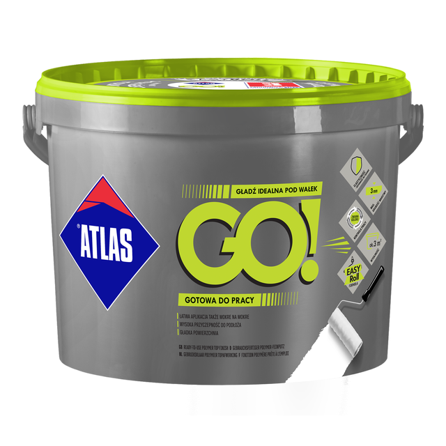 Gotowa gładź szpachlowa pod wałek Atlas GO 5 kg