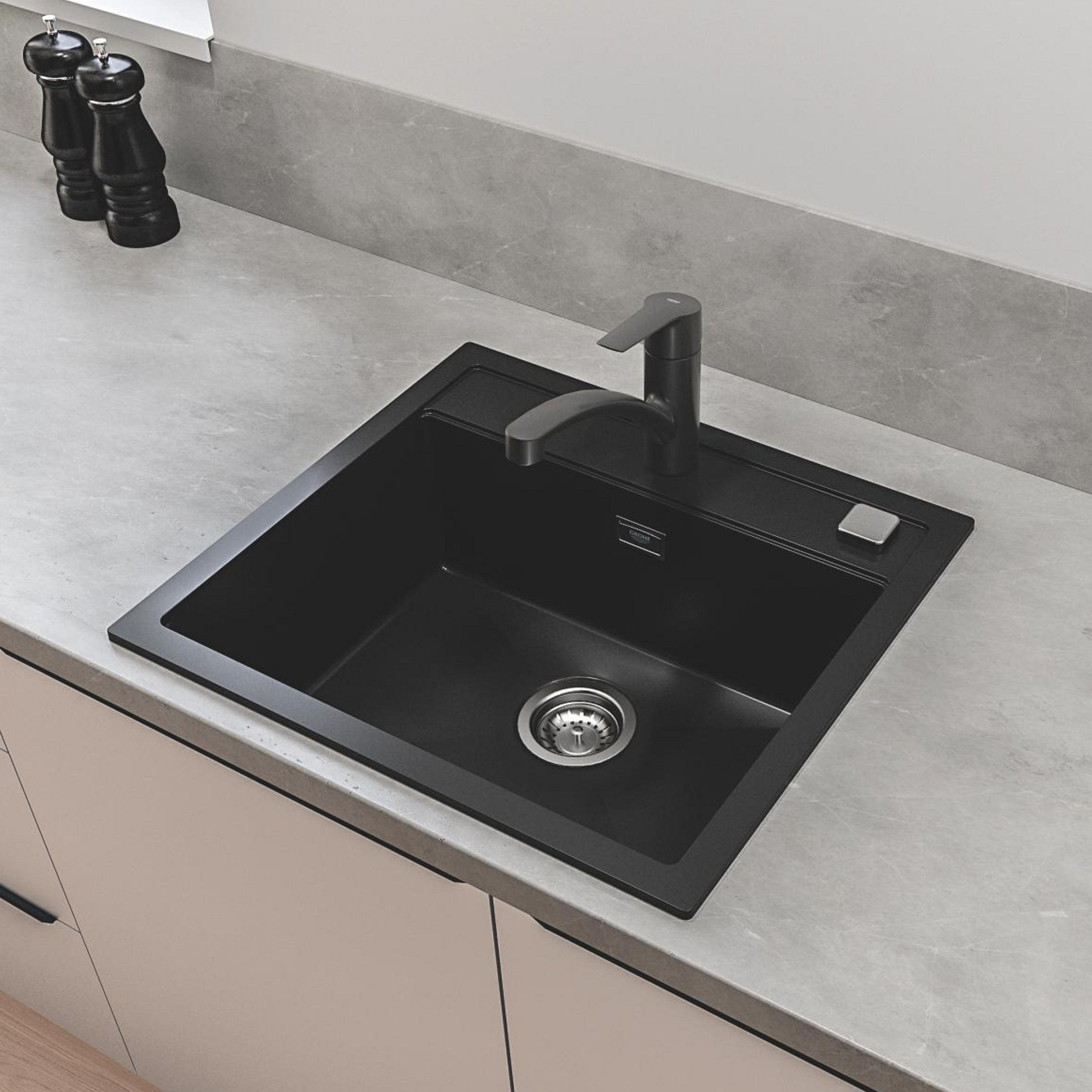 Bateria kuchenna Start czarna wylewka K Grohe - 3