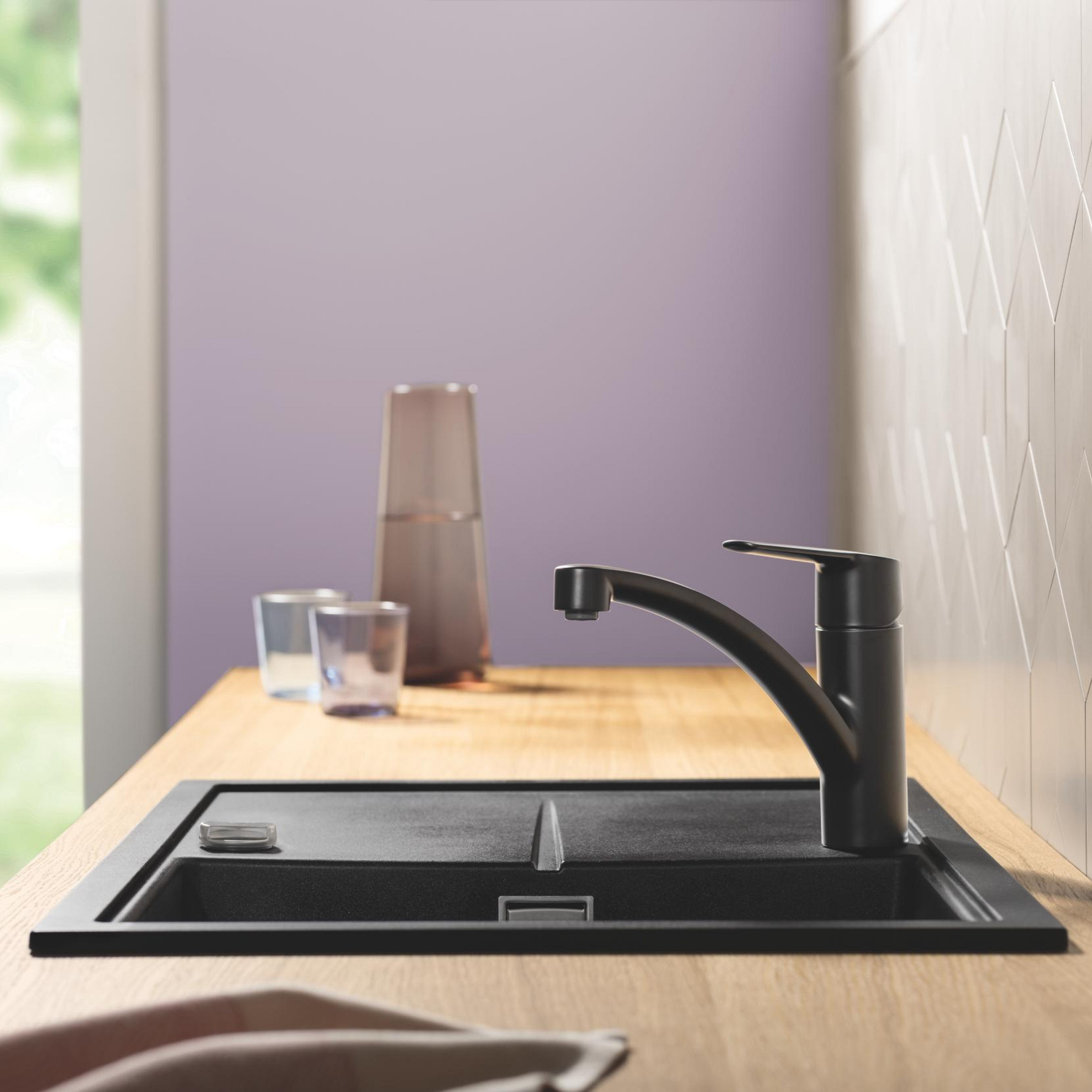 Bateria kuchenna Start czarna wylewka K Grohe - 2